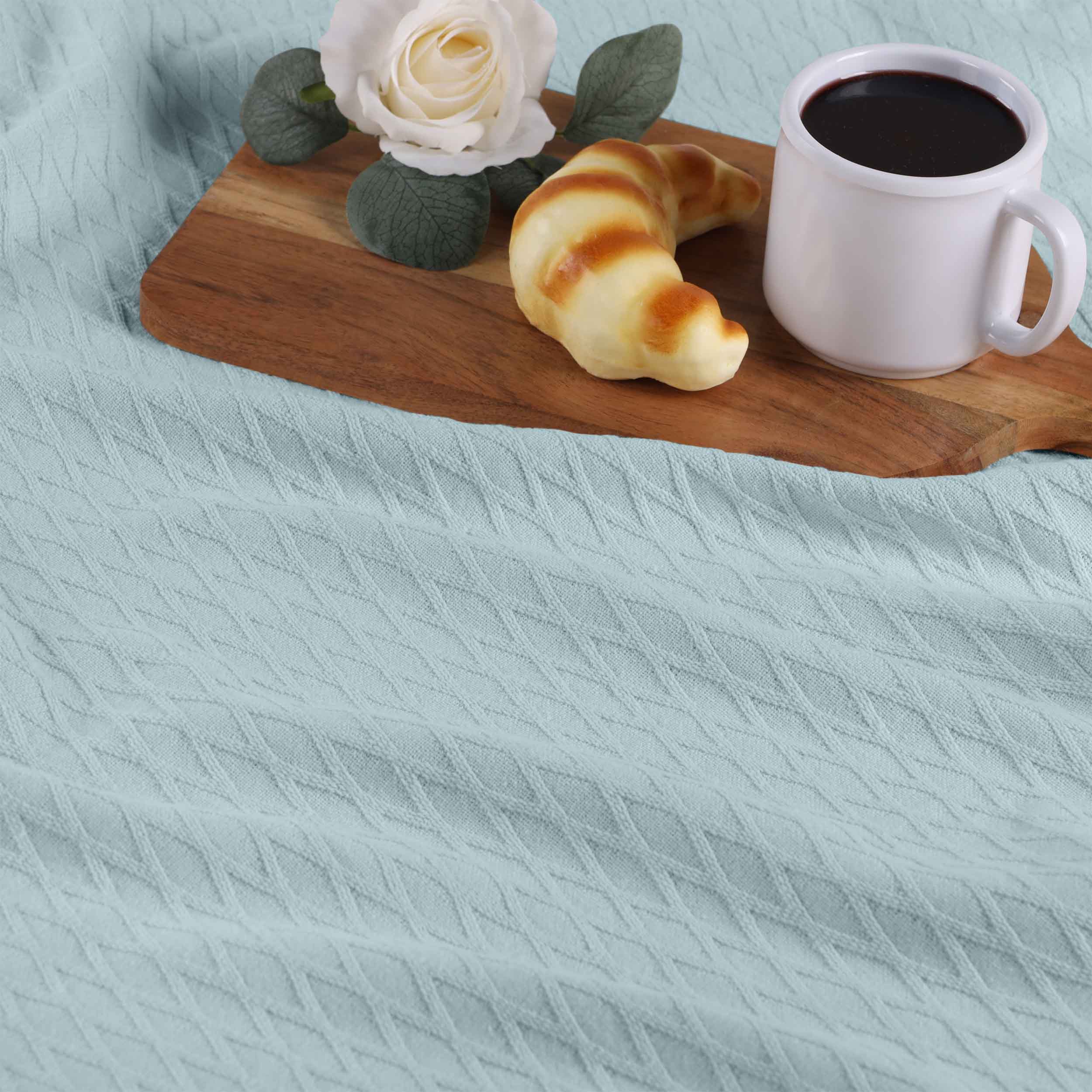 Cotton All Season Diamond Bed Blanket & Sofa Throw - Omnigoodsstore