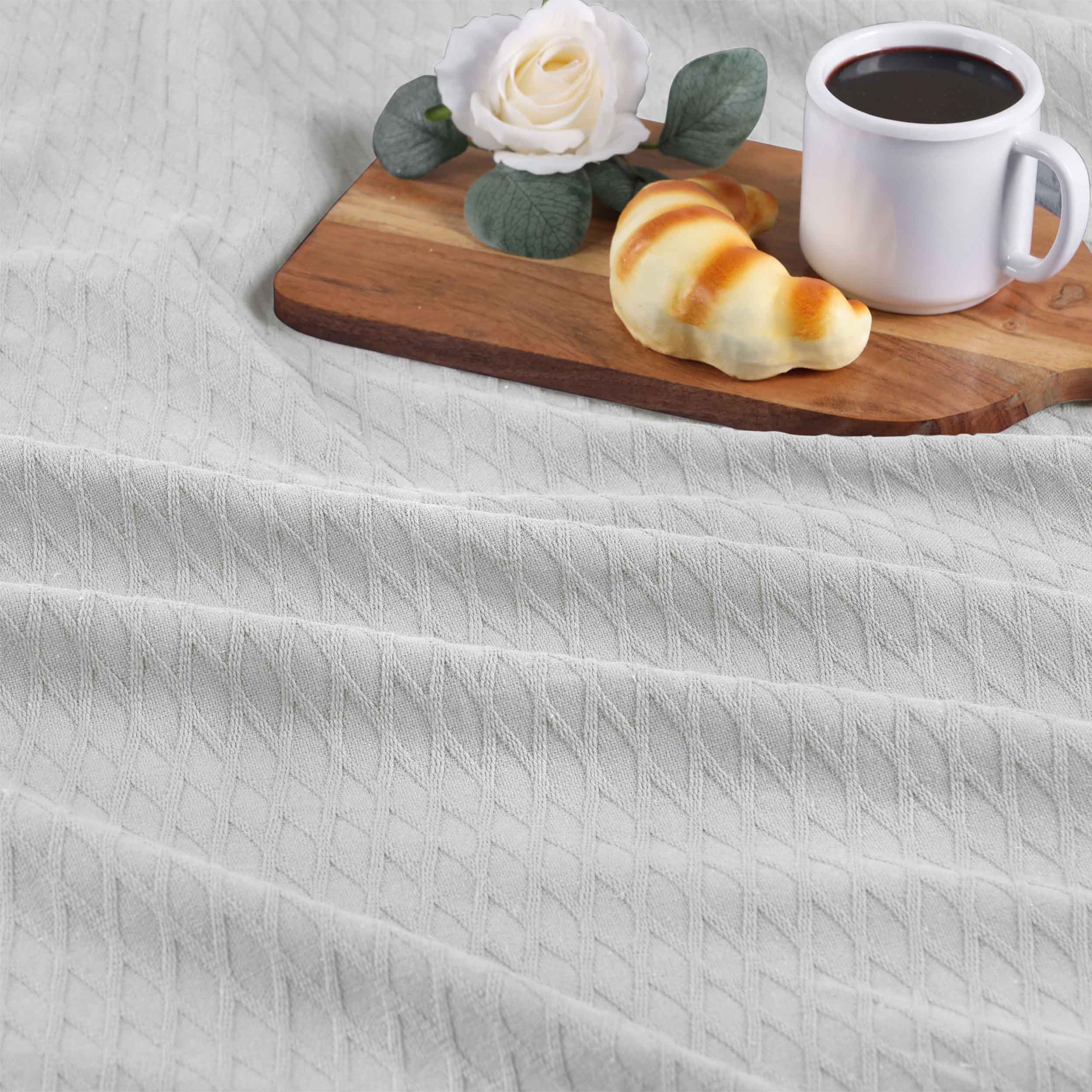 Cotton All Season Diamond Bed Blanket & Sofa Throw - Omnigoodsstore