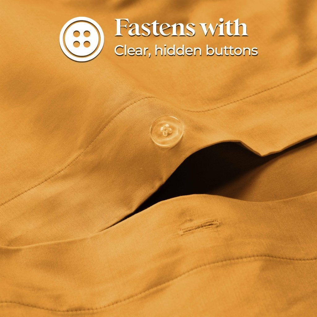 1200 Thread Count Egyptian Solid Cotton Duvet Cover Set - Omnigoodsstore