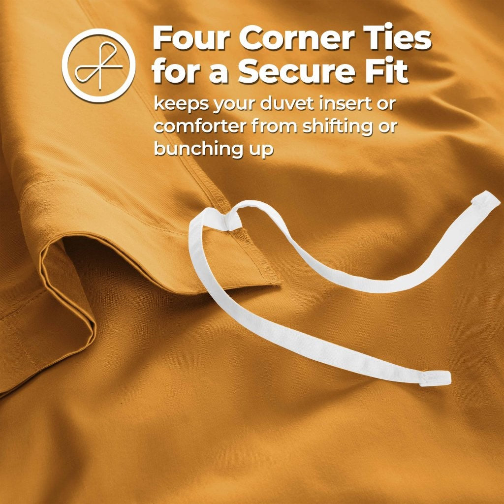 1200 Thread Count Egyptian Solid Cotton Duvet Cover Set - Omnigoodsstore