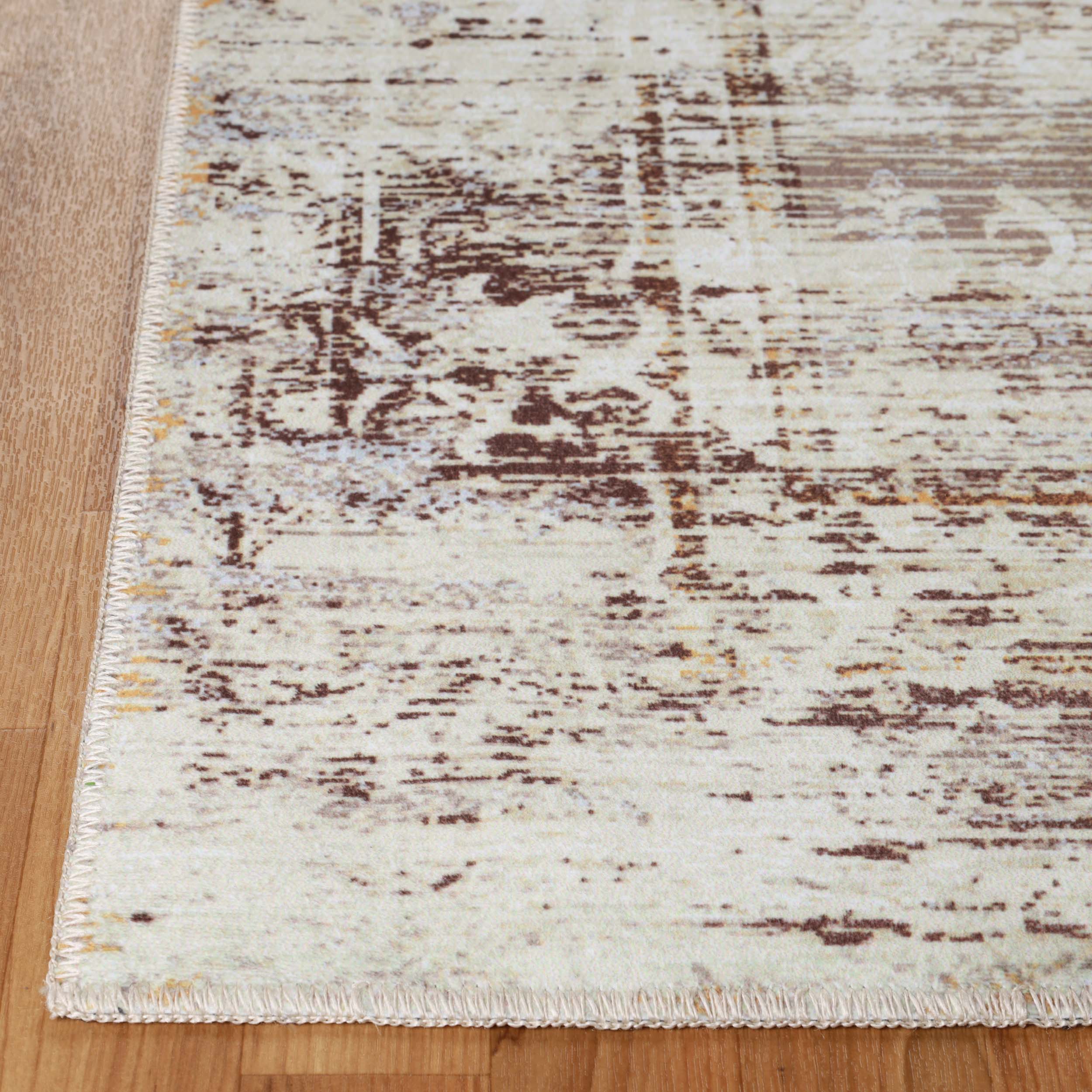 Dove Rustic Machine Washable Indoor Area Rug or Runner Rug - Omnigoodsstore