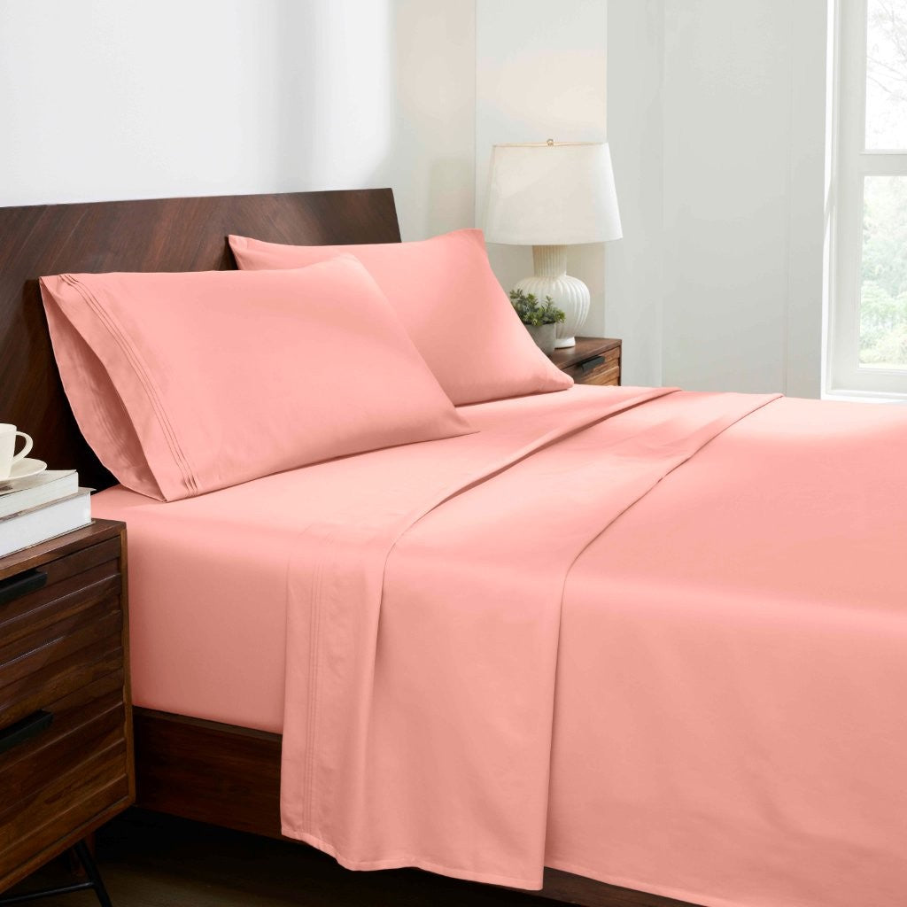 1000 Thread Count Egyptian Cotton Bed Sheet Set Olympic Queen - Omnigoodsstore