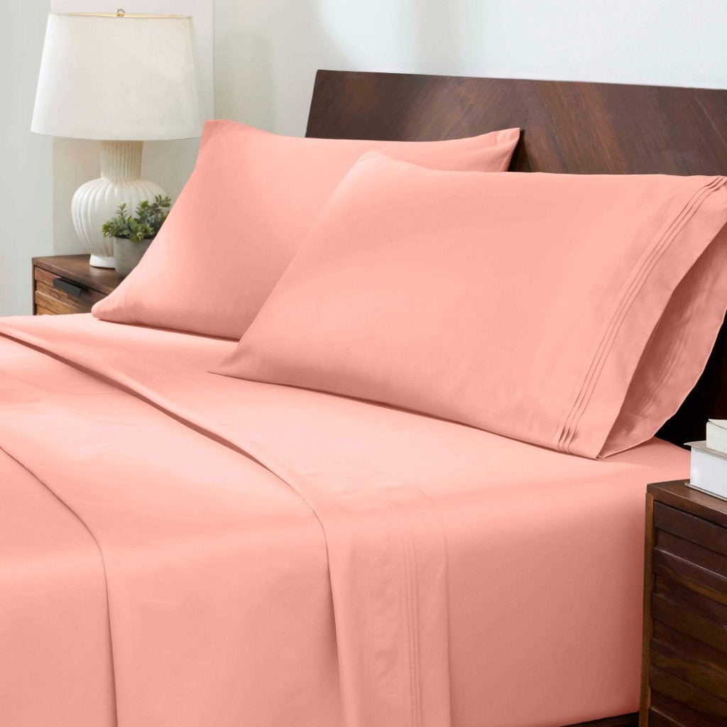 1000 Thread Count Egyptian Cotton Bed Sheet Set Olympic Queen - Omnigoodsstore