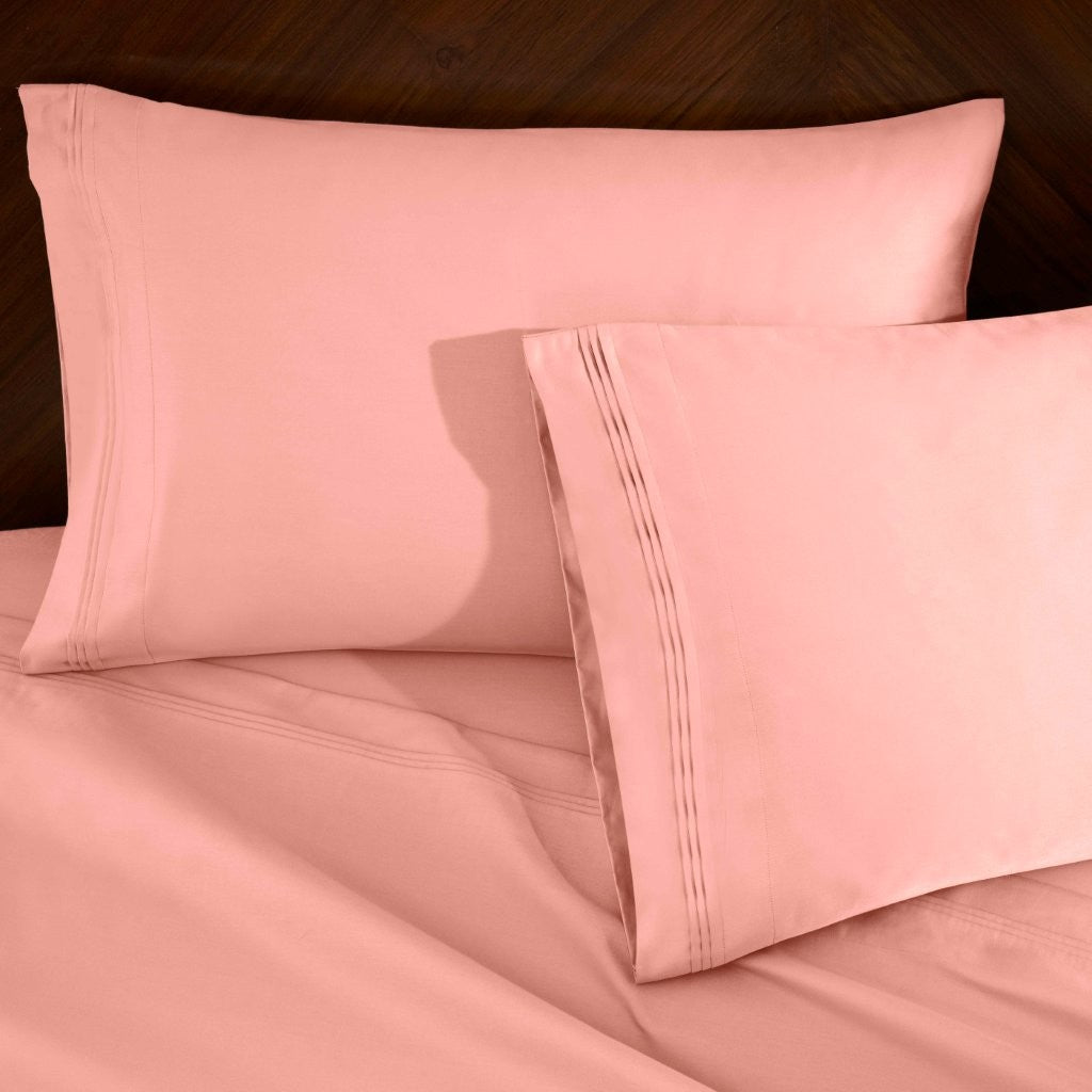 1000 Thread Count Egyptian Cotton Bed Sheet Set Olympic Queen - Omnigoodsstore
