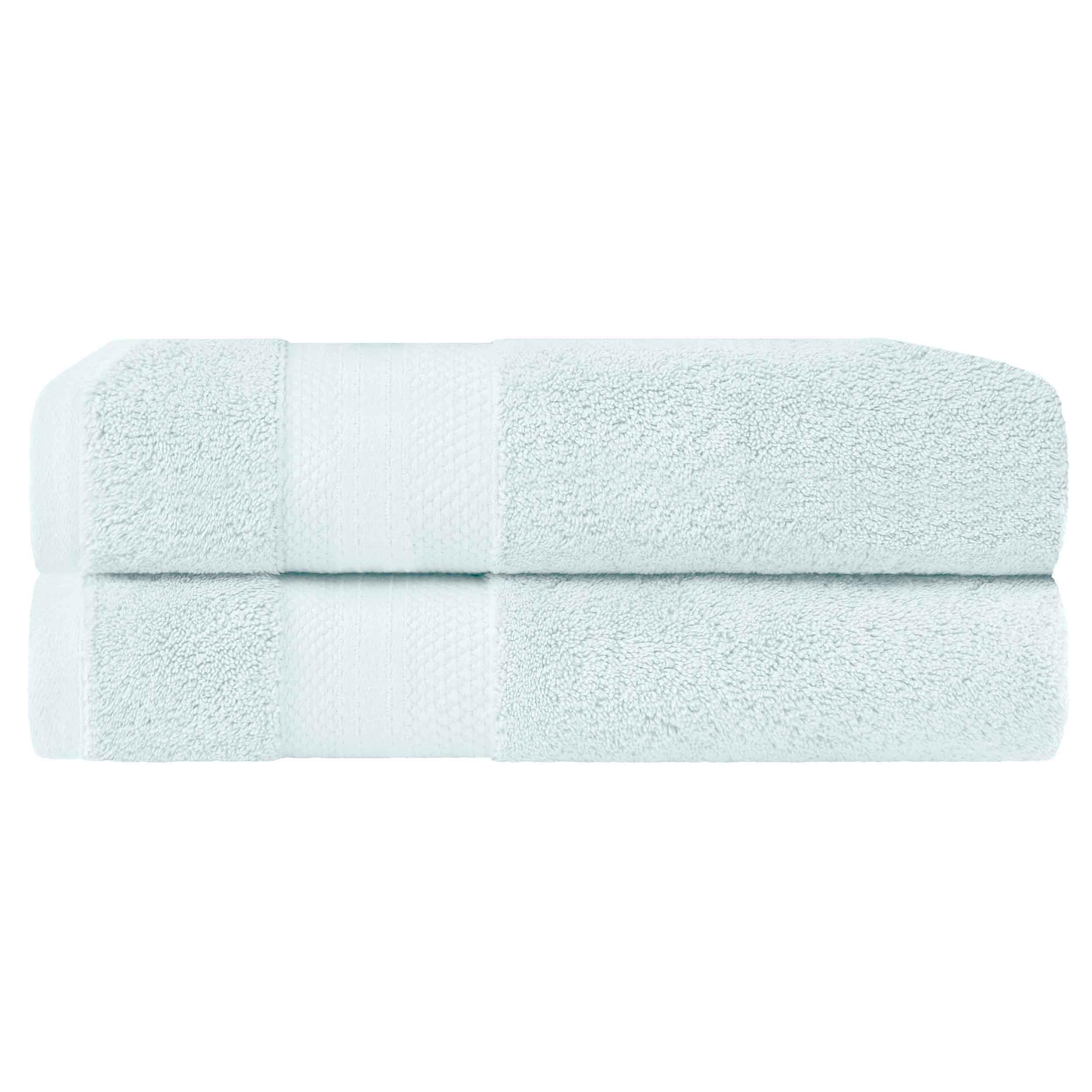 Turkish Cotton Absorbent Ultra-Plush Solid 2 Piece Bath Sheet Set - Omnigoodsstore