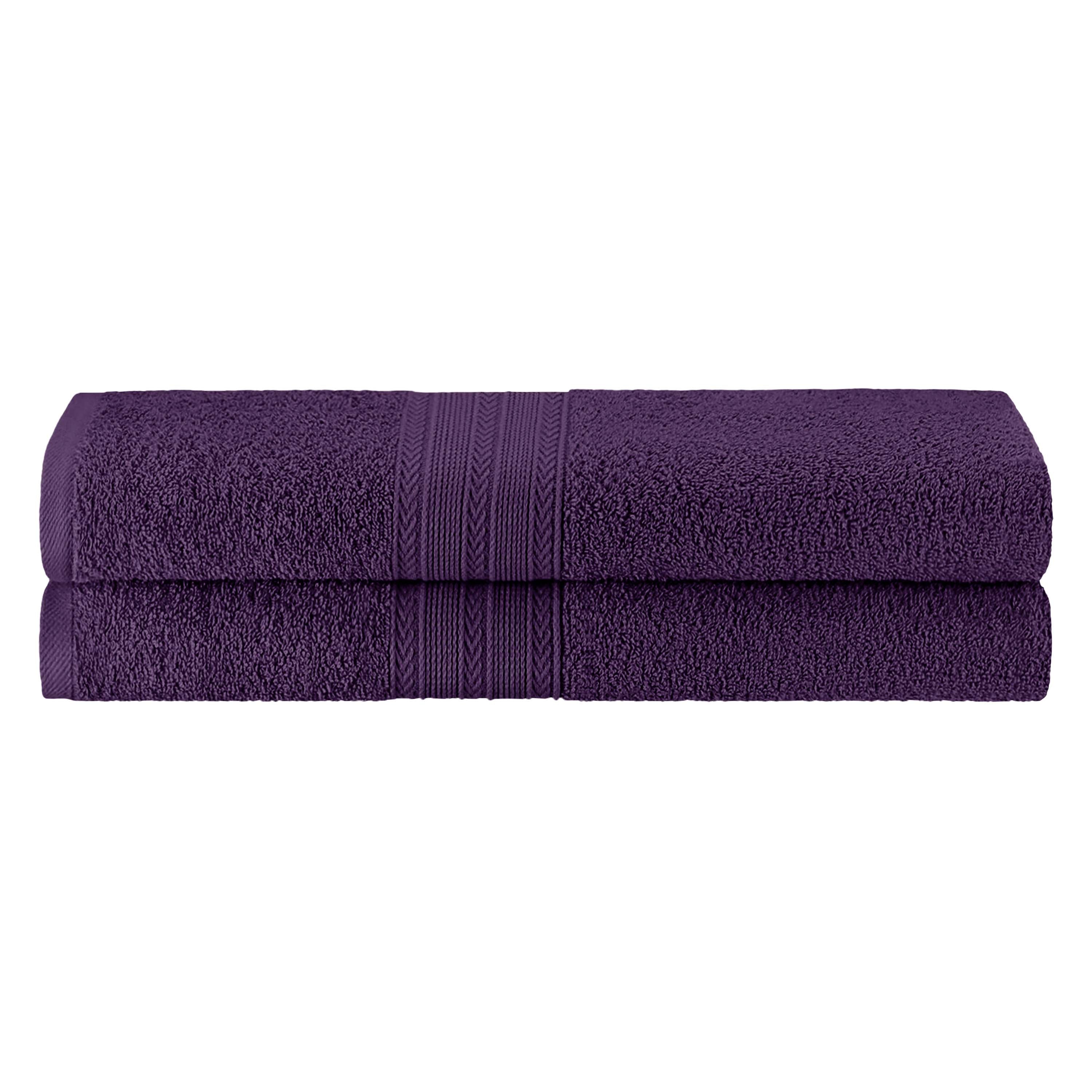 Cotton Eco Friendly 2 Piece Solid Bath Sheet Towel Set - Omnigoodsstore