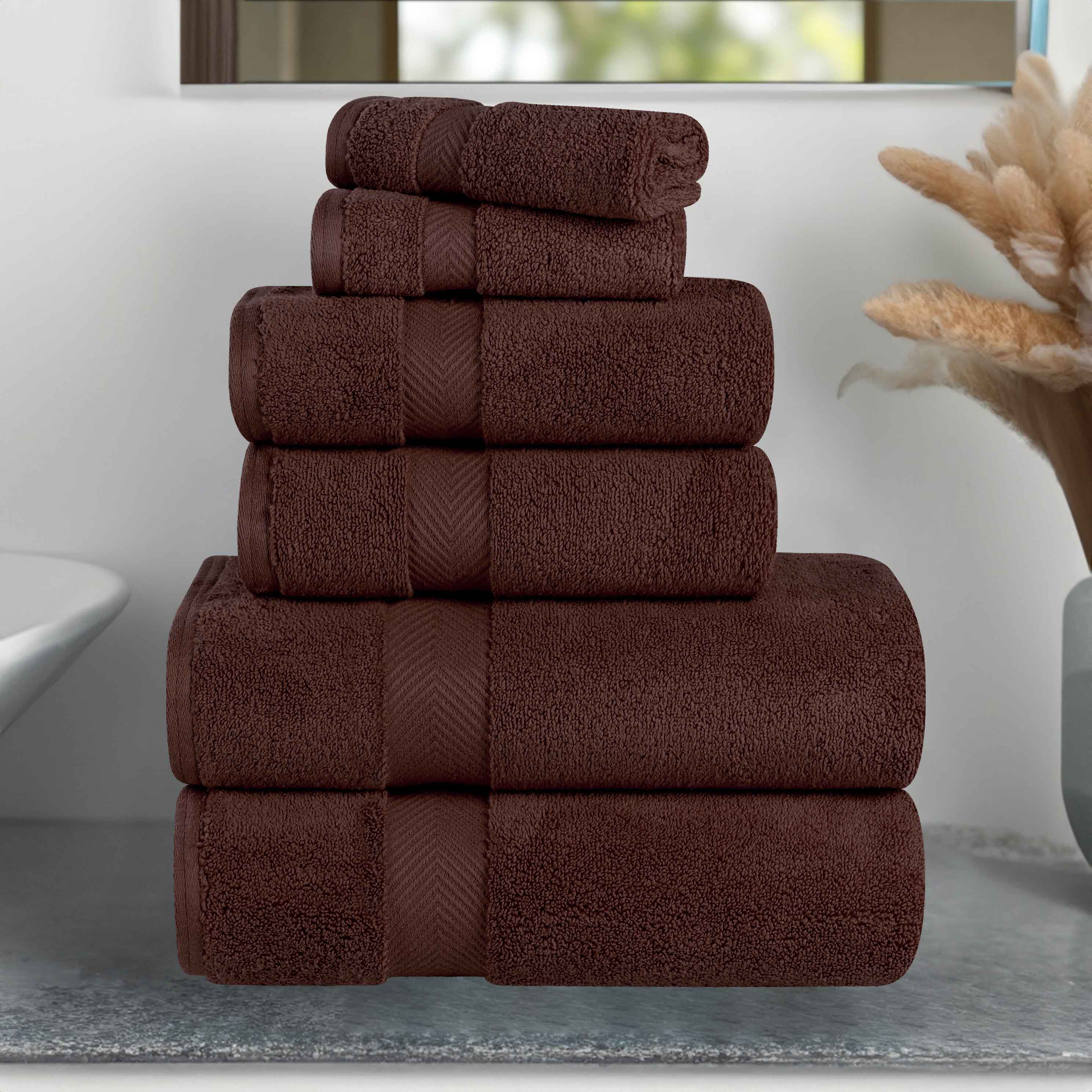 Cotton Zero Twist 6 Piece Towel Set - Omnigoodsstore