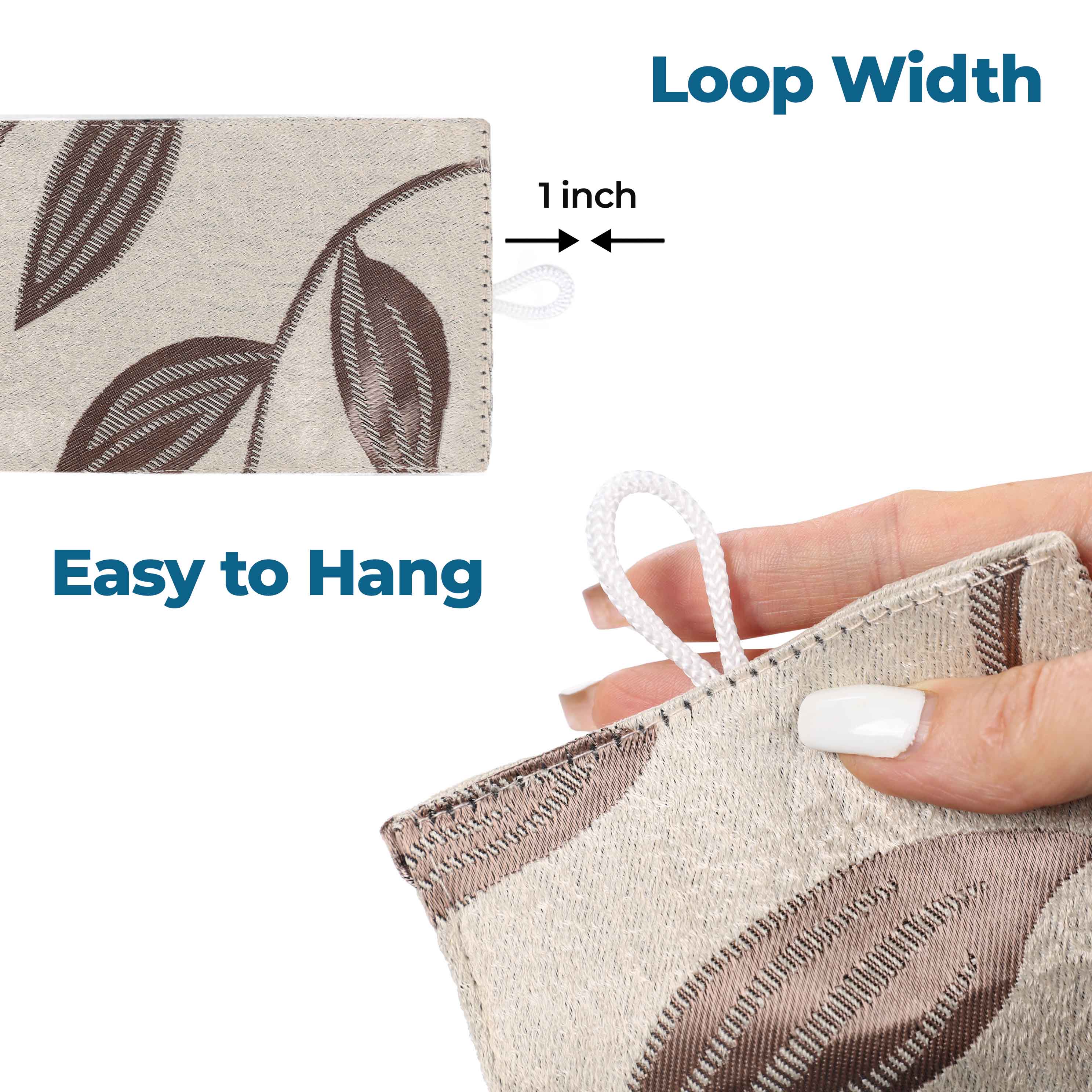 Leaves Machine Room Darkening Blackout Curtains, Set of 2 - Omnigoodsstore