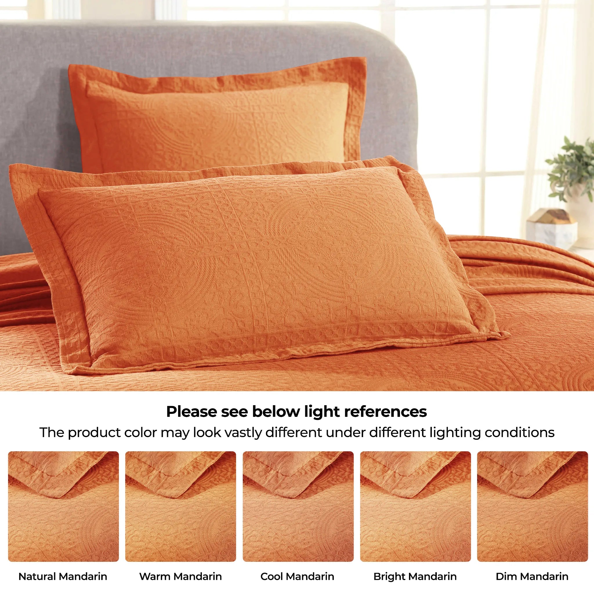 100% Cotton Jacquard Matelassé Fleur De Lis Bedspread Set