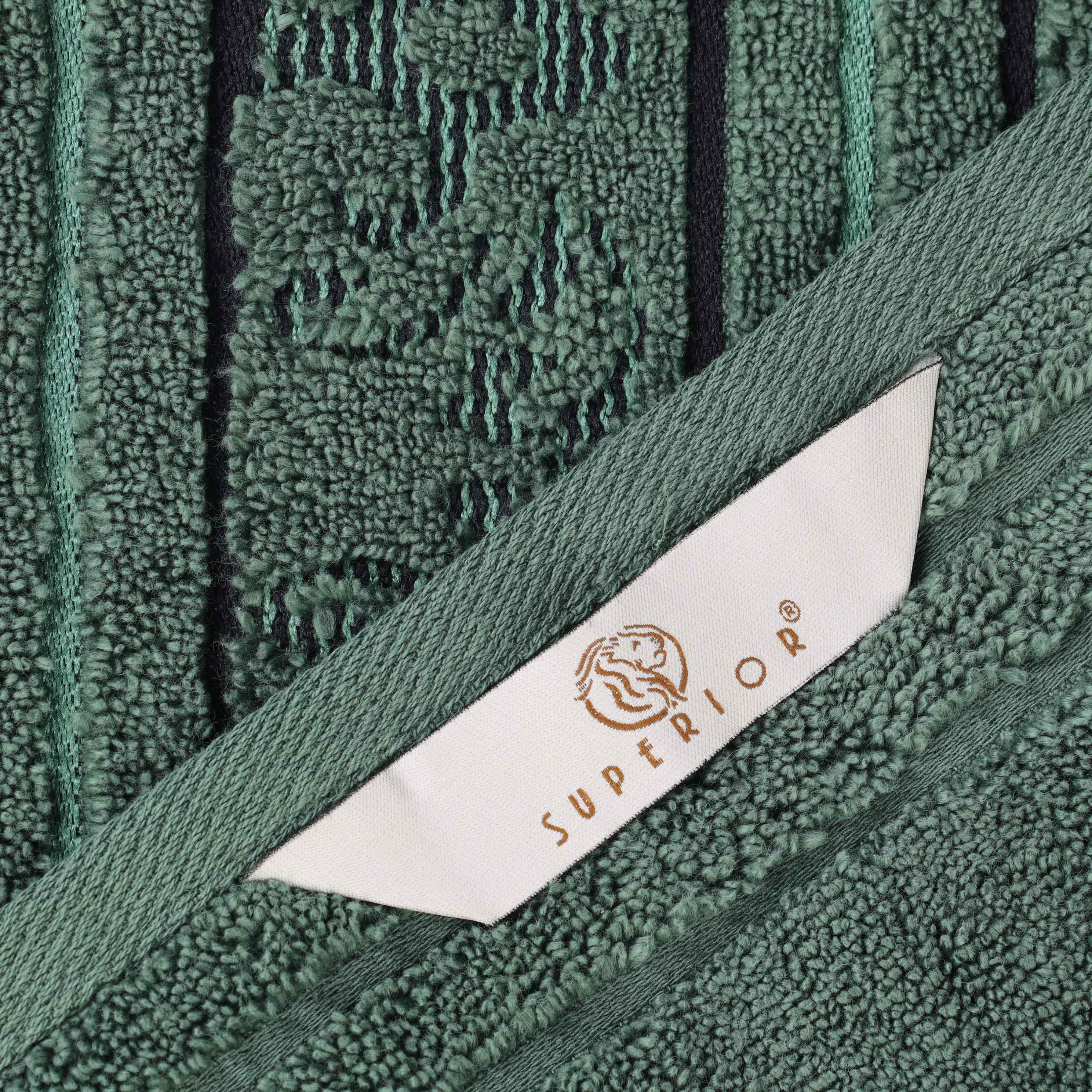 Sadie Zero Twist Cotton Solid and Jacquard Floral Face Towel Set of 12 - Omnigoodsstore