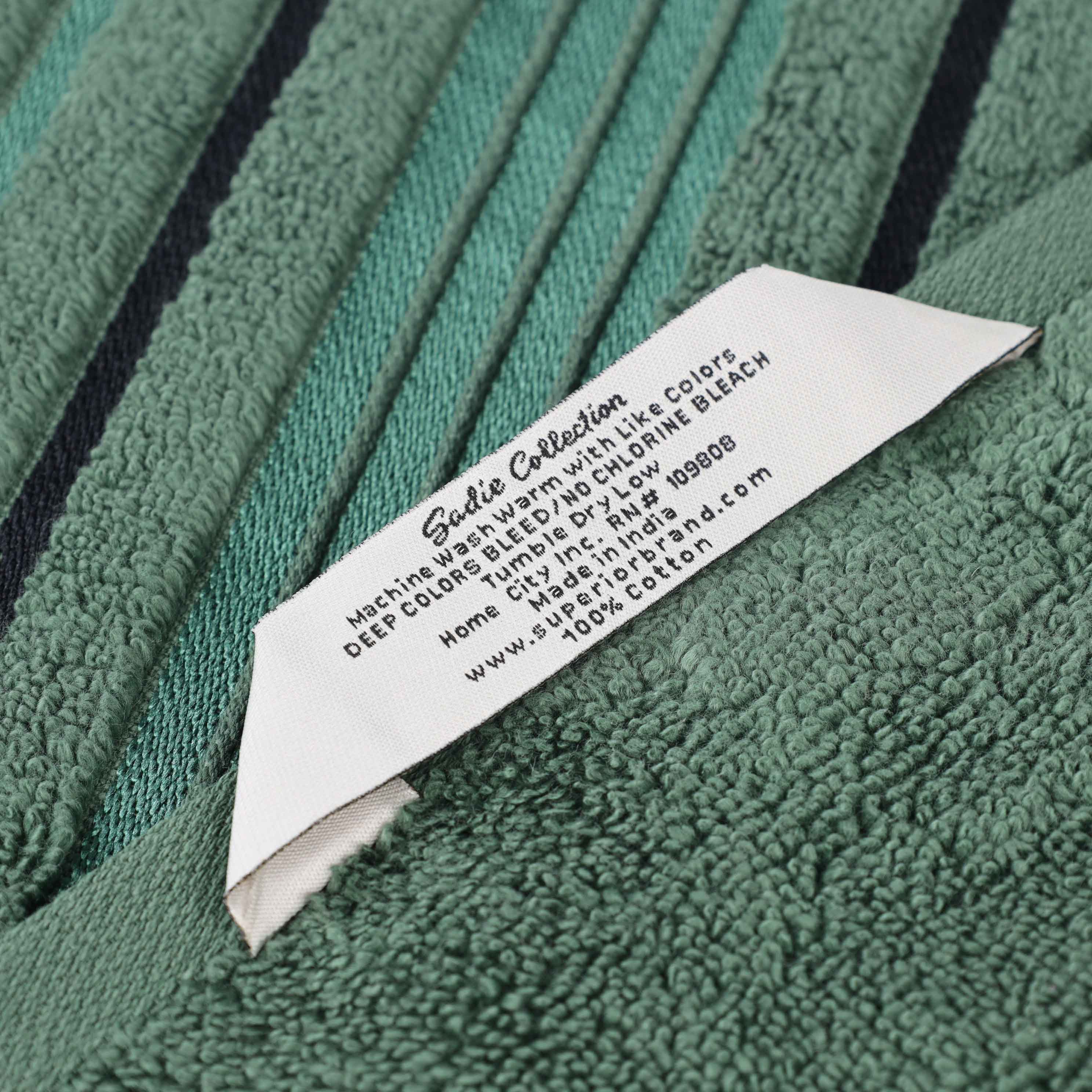 Sadie Zero Twist Cotton Solid and Jacquard Floral Face Towel Set of 12 - Omnigoodsstore