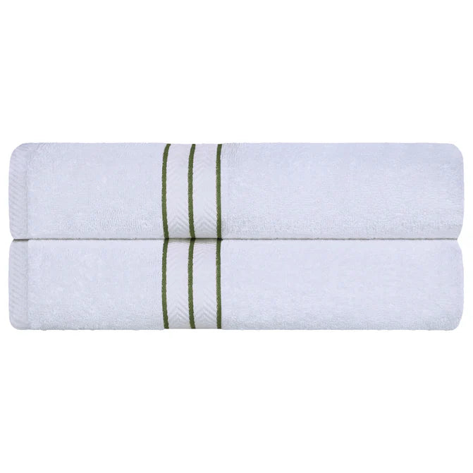 Turkish Cotton Ultra-Plush Solid 2-Piece Highly Absorbent Bath Sheet Set - Omnigoodsstore