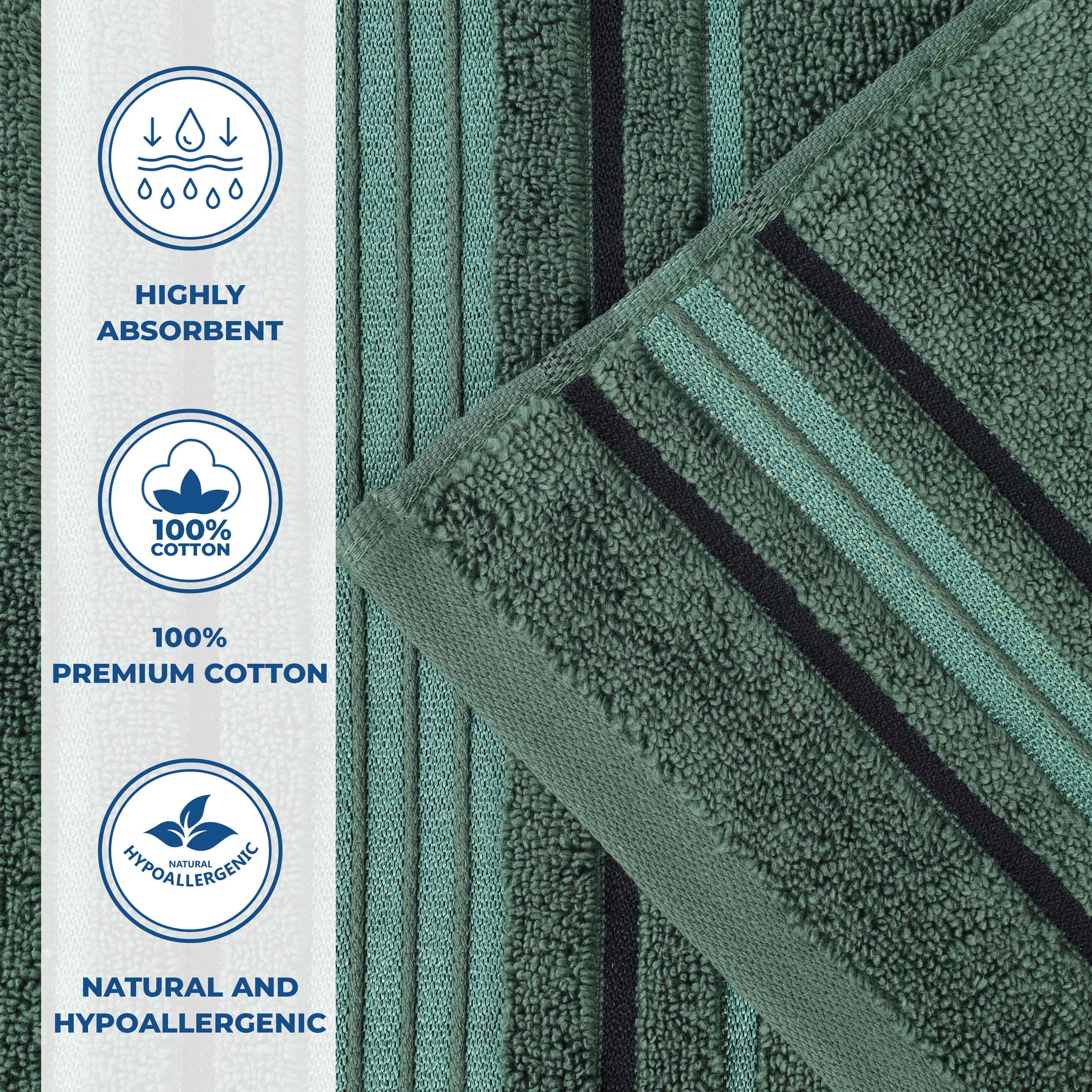 Sadie Zero Twist Cotton Solid and Jacquard Floral Face Towel Set of 12 - Omnigoodsstore