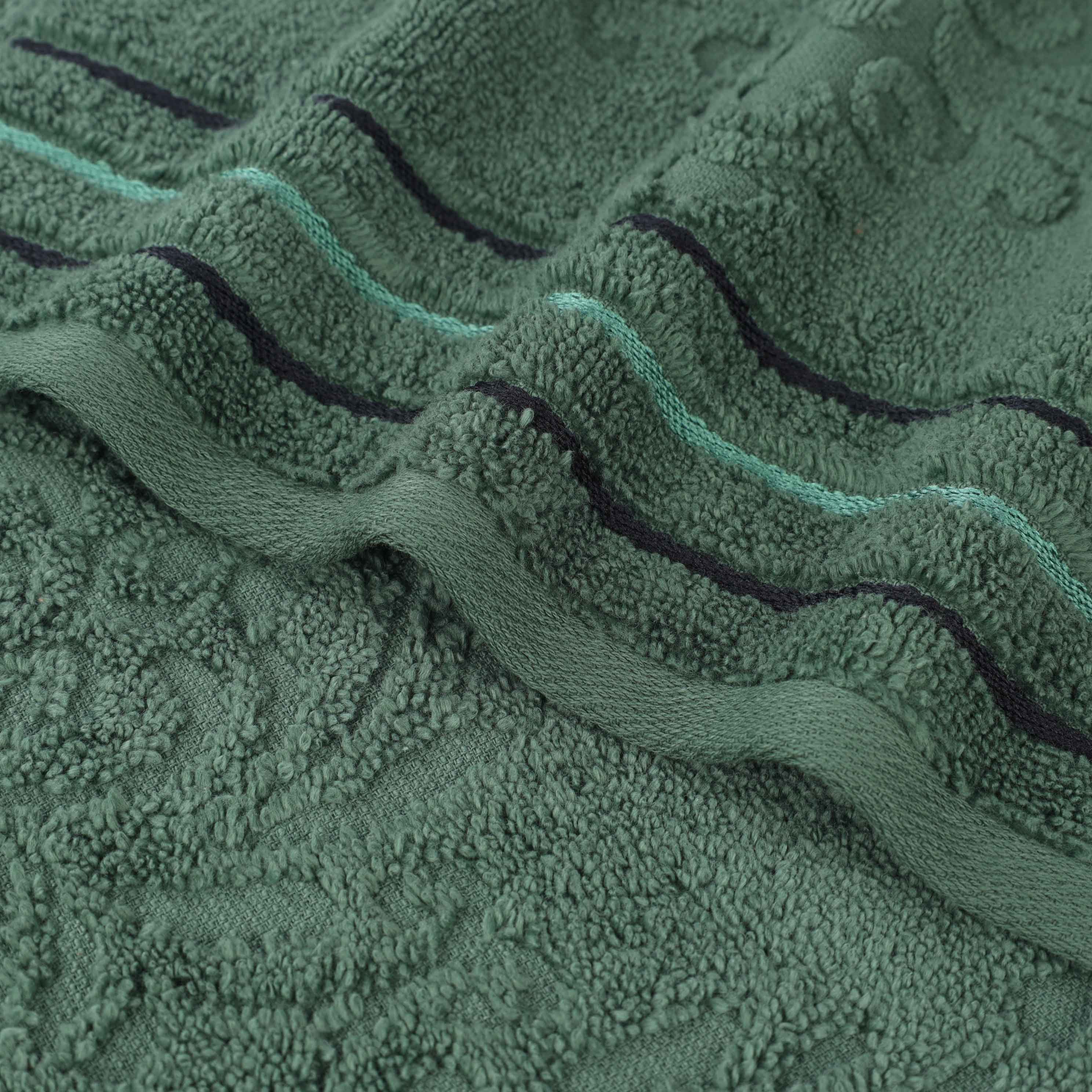 Sadie Zero Twist Cotton Solid and Jacquard Floral Hand Towel Set of 6 - Omnigoodsstore