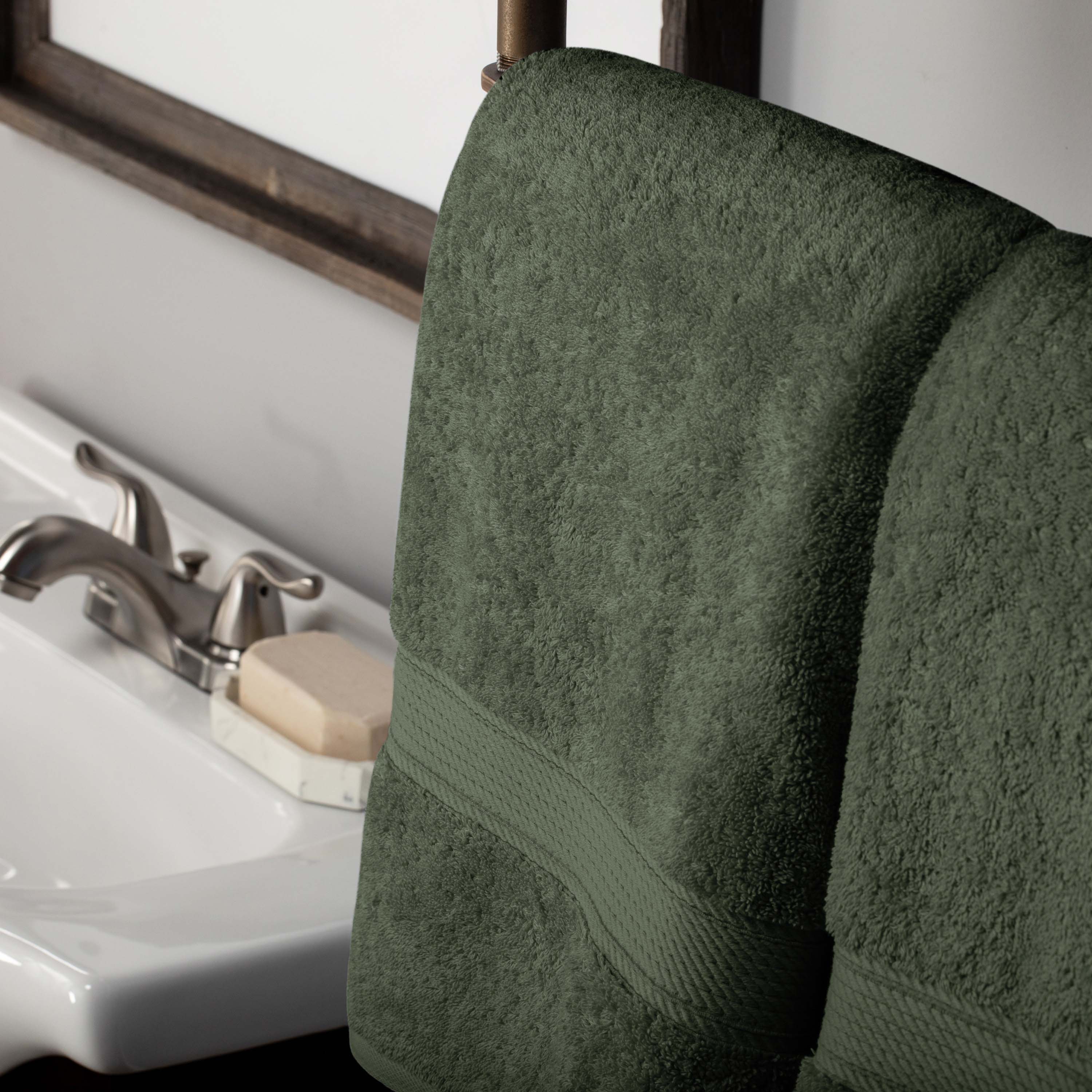 Egyptian Cotton Pile Plush Heavyweight Luxury Soft Hand Towel Set of 4 - Omnigoodsstore