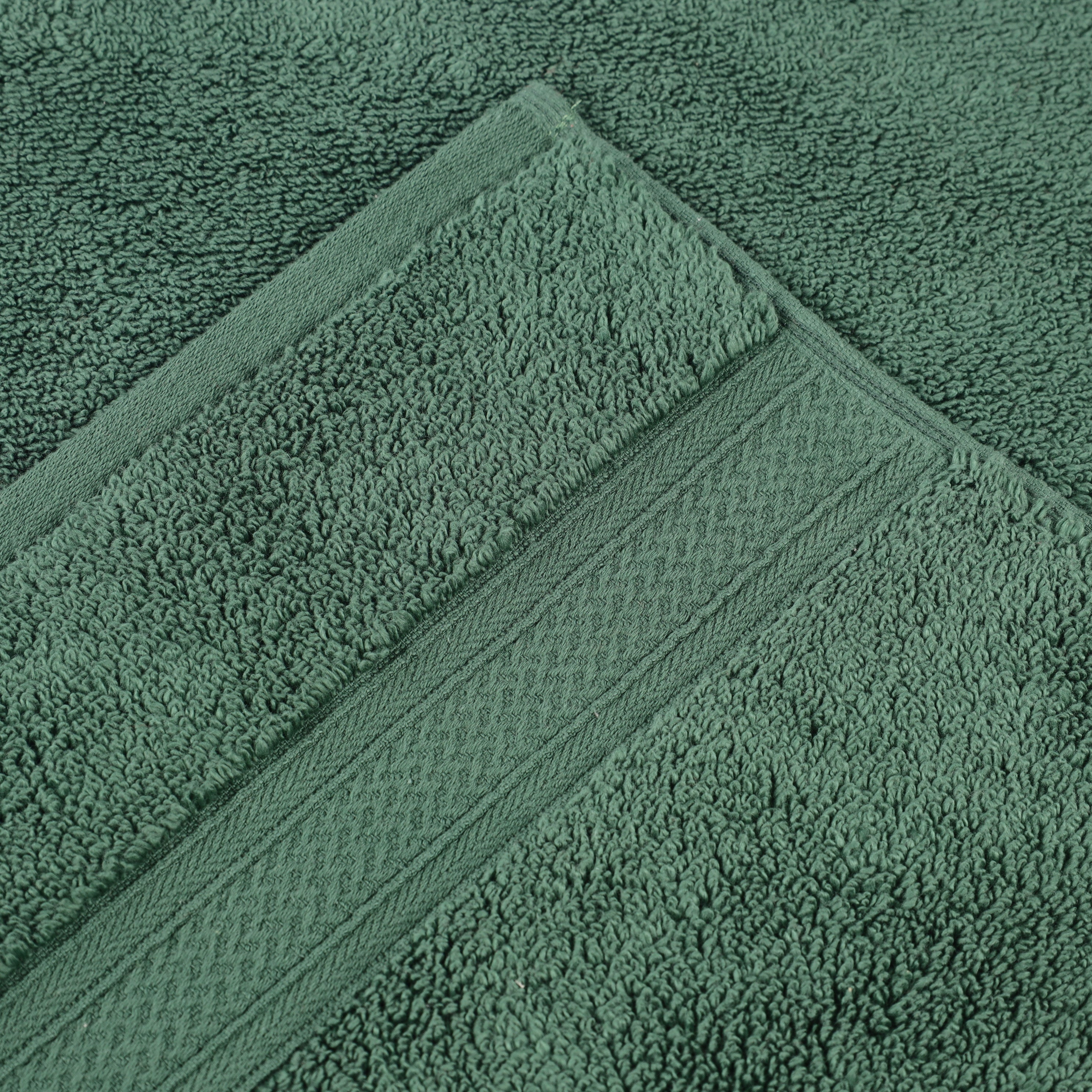 Zero Twist Cotton Solid & Jacquard Elegant Chevron Bath Towel Set of 4 - Omnigoodsstore