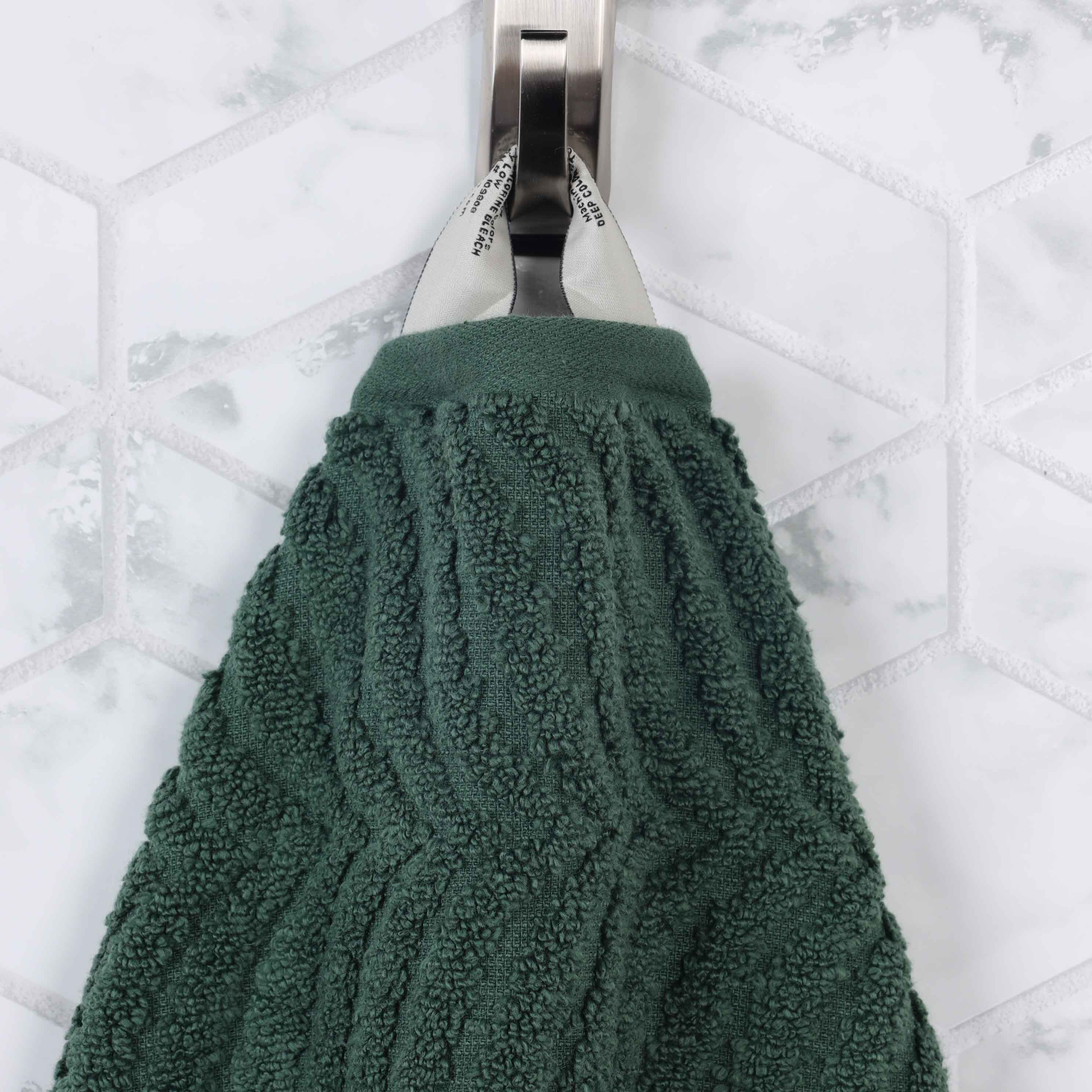 Zero Twist Cotton Solid & Jacquard Elegant Chevron Bath Towel Set of 4 - Omnigoodsstore