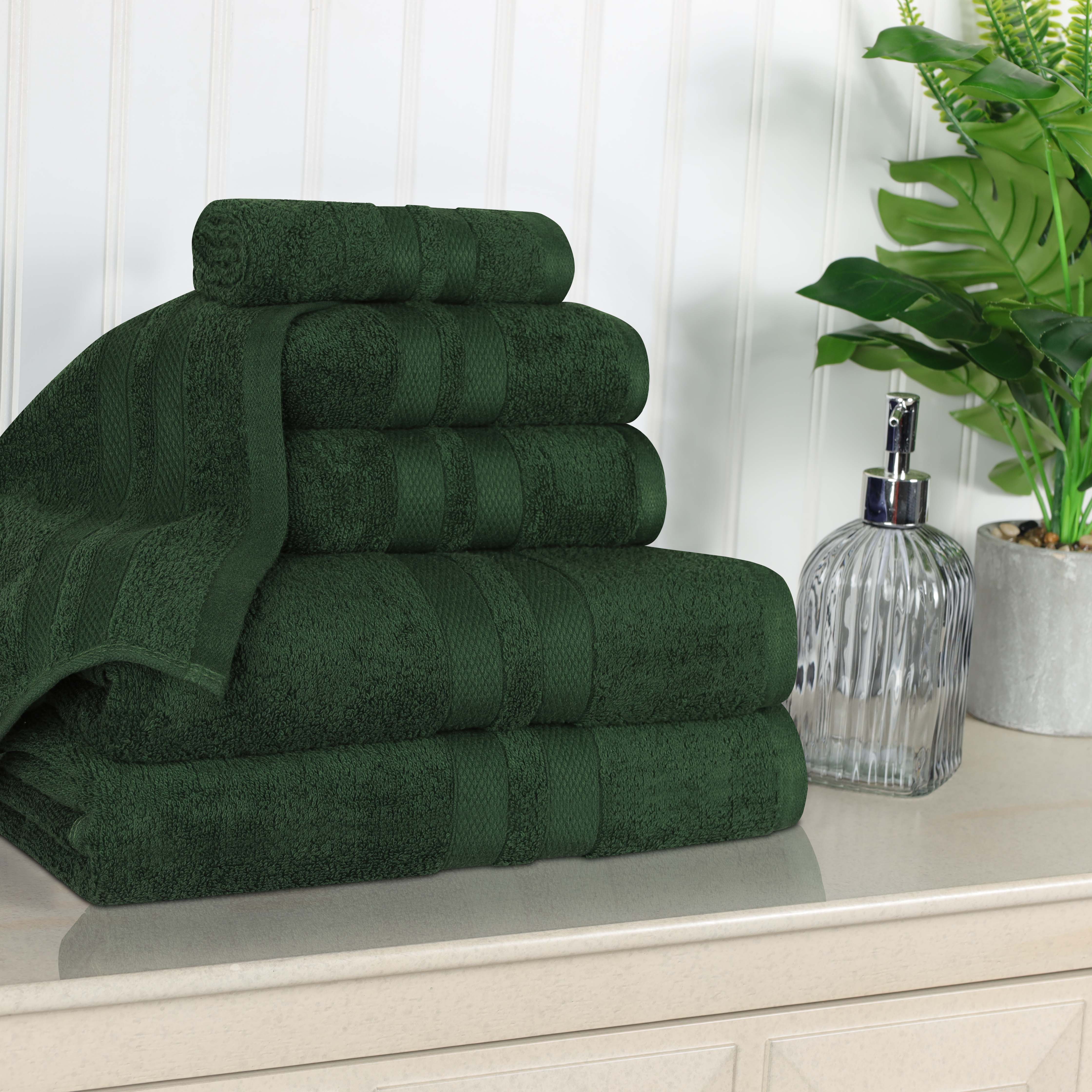 Cotton Ultra Soft 6 Piece Solid Towel Set - Omnigoodsstore