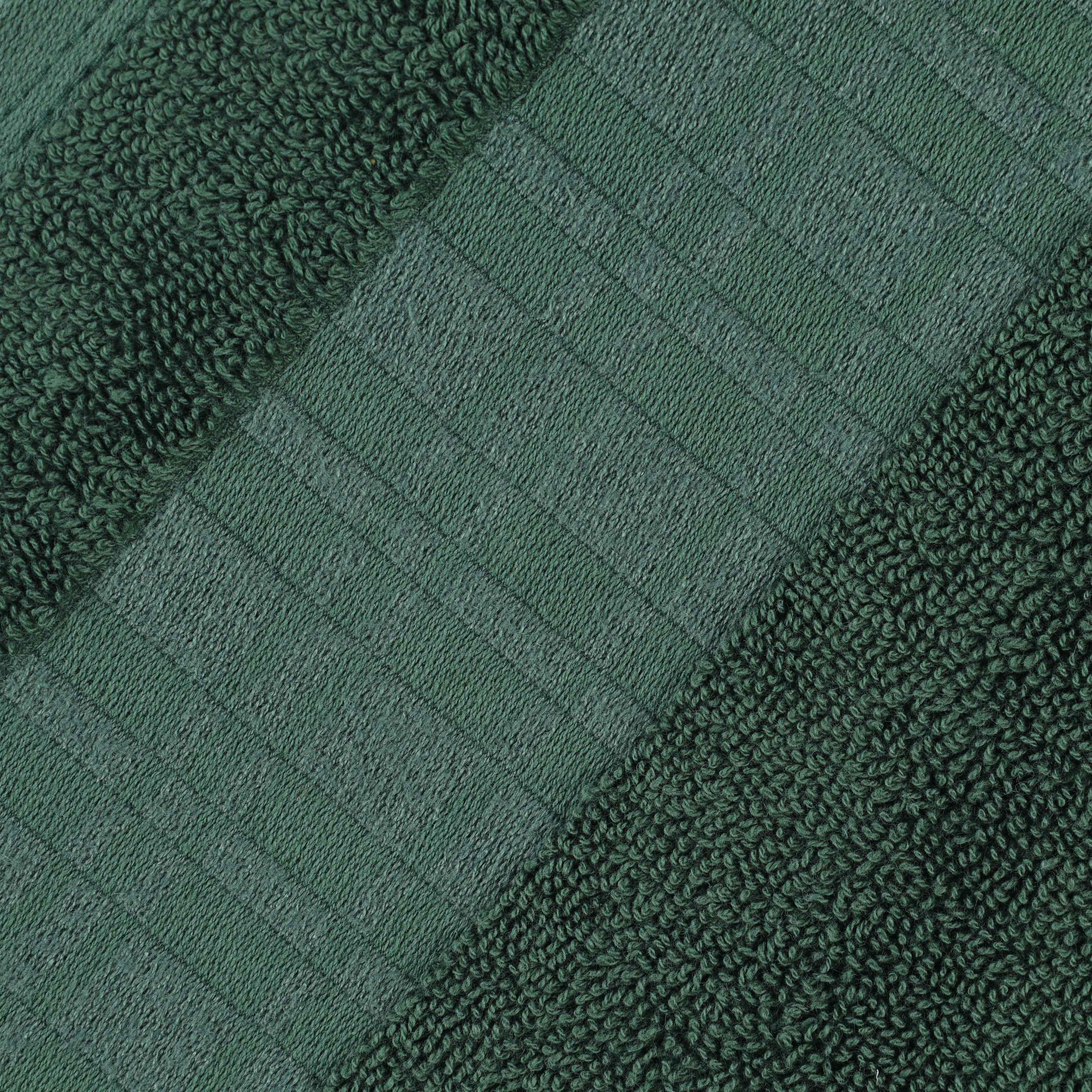 Larissa Cotton Geometric Embroidered Border Bath Towels, Set of 4 - Omnigoodsstore