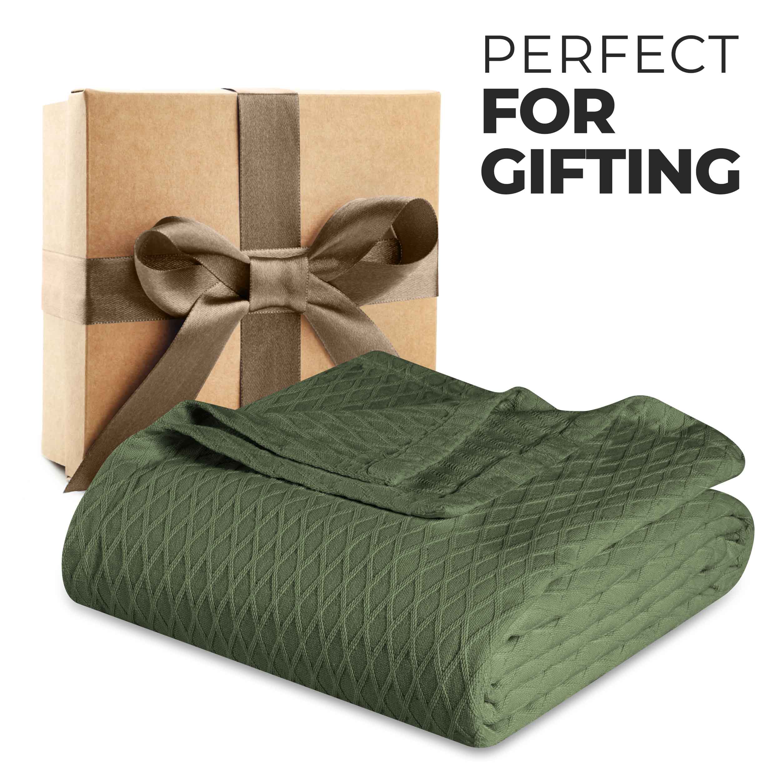 Cotton All Season Diamond Bed Blanket & Sofa Throw - Omnigoodsstore