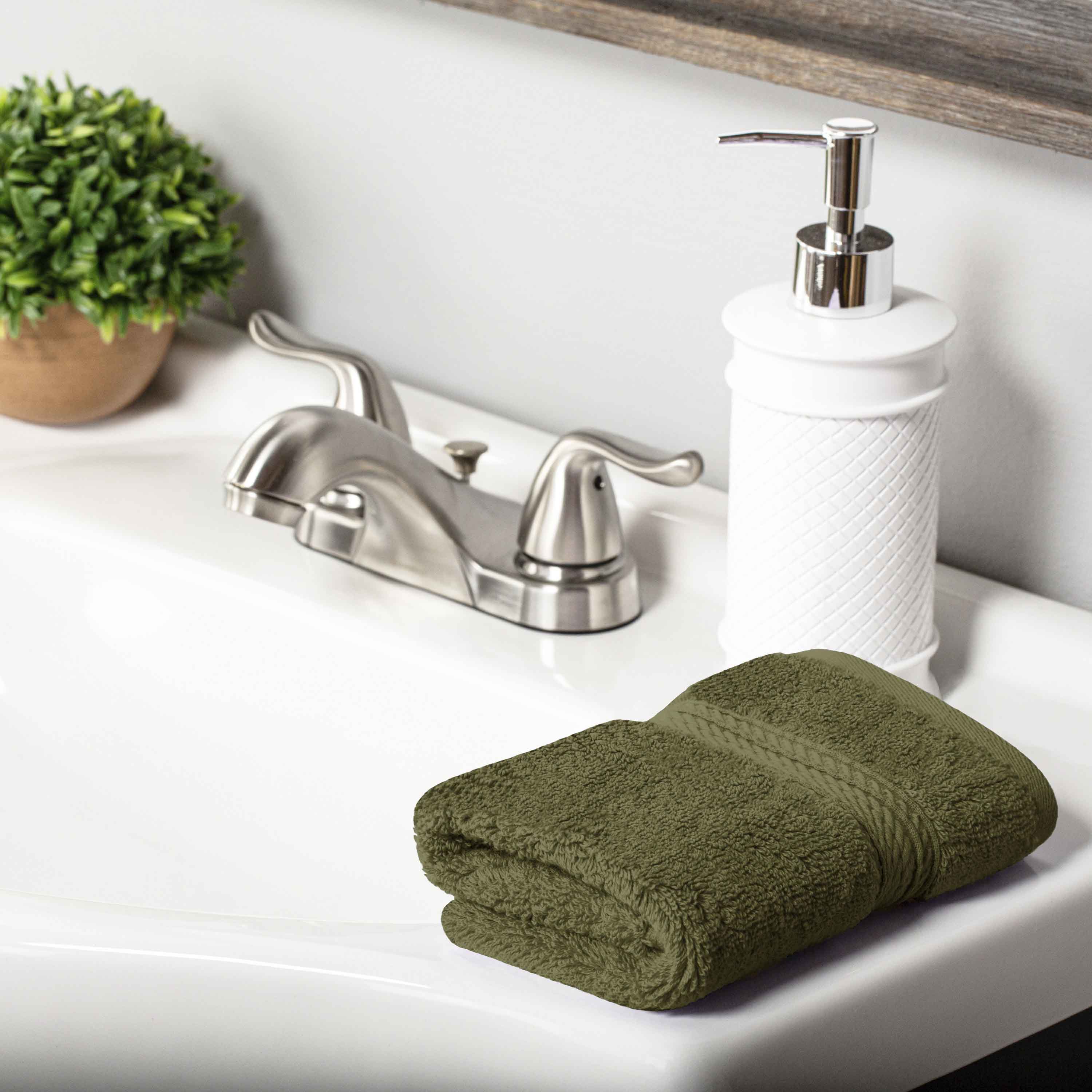 Egyptian Cotton Pile Plush Heavyweight Luxury Soft Face Towel Set of 6 - Omnigoodsstore