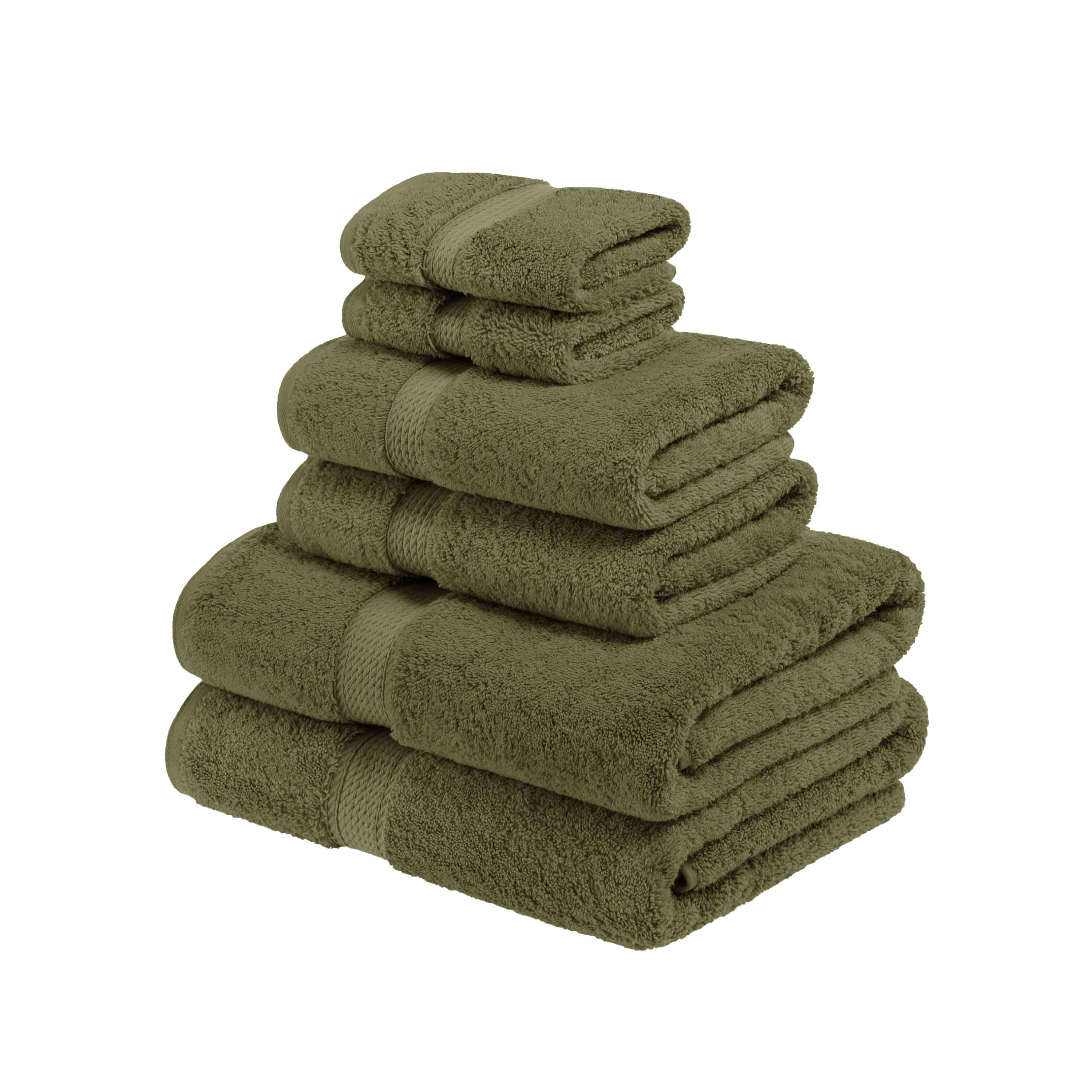 Egyptian Cotton Pile Plush Heavyweight Luxury Soft 6-Piece Towel Set - Omnigoodsstore