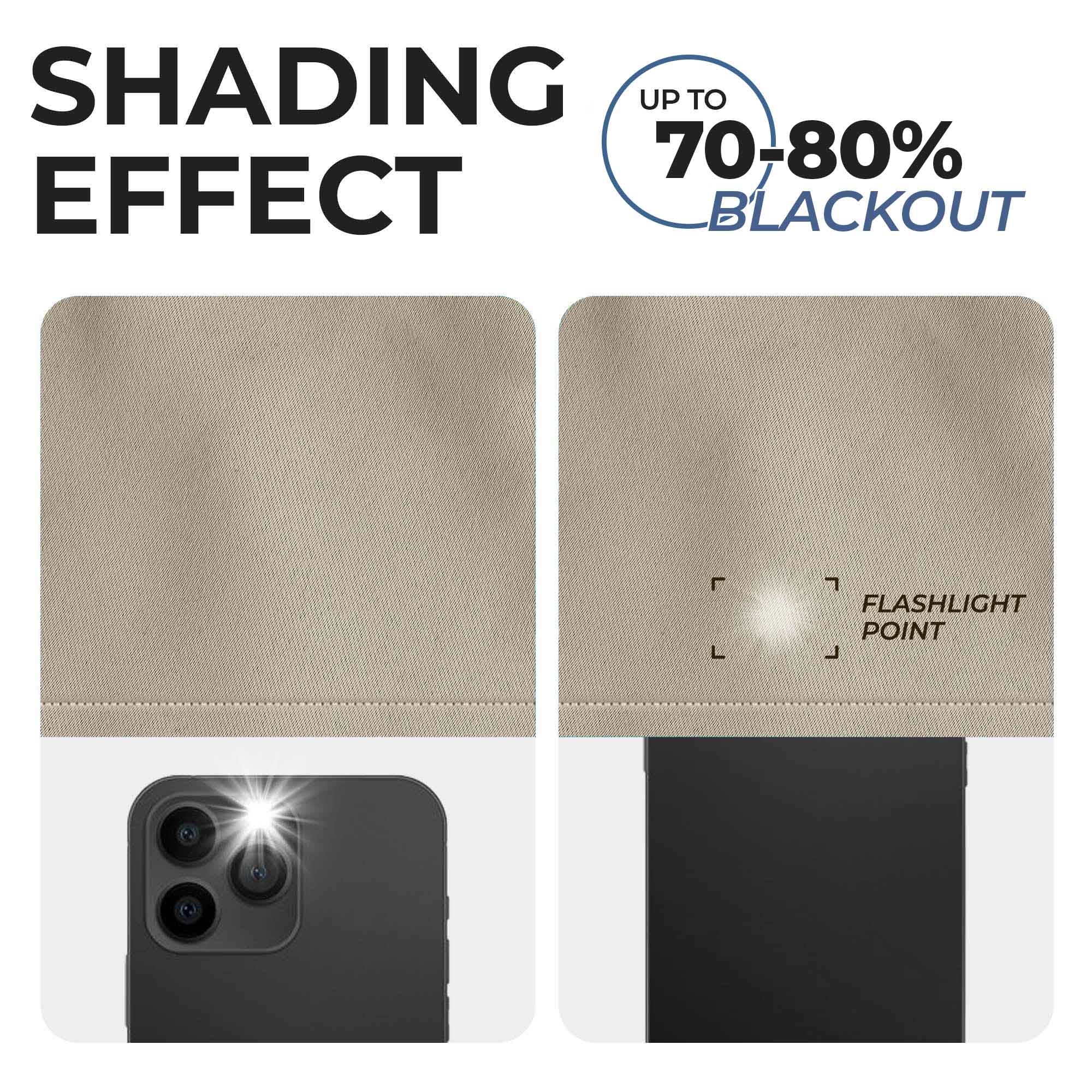 Linen Washable Room Darkening Blackout Curtain Panel Set - Omnigoodsstore