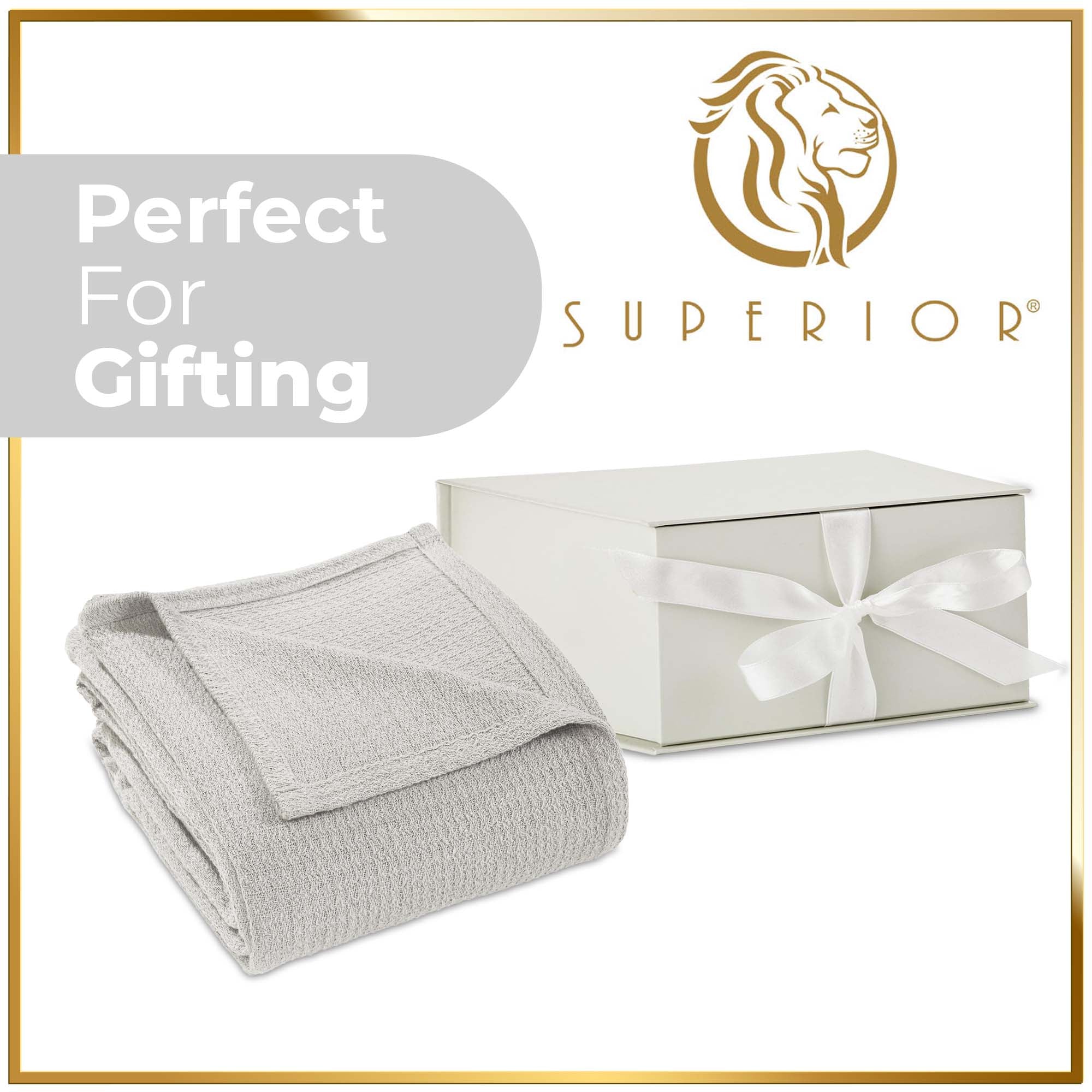 Textured Cotton Weave Solid Waffle Blanket or Throw - Omnigoodsstore