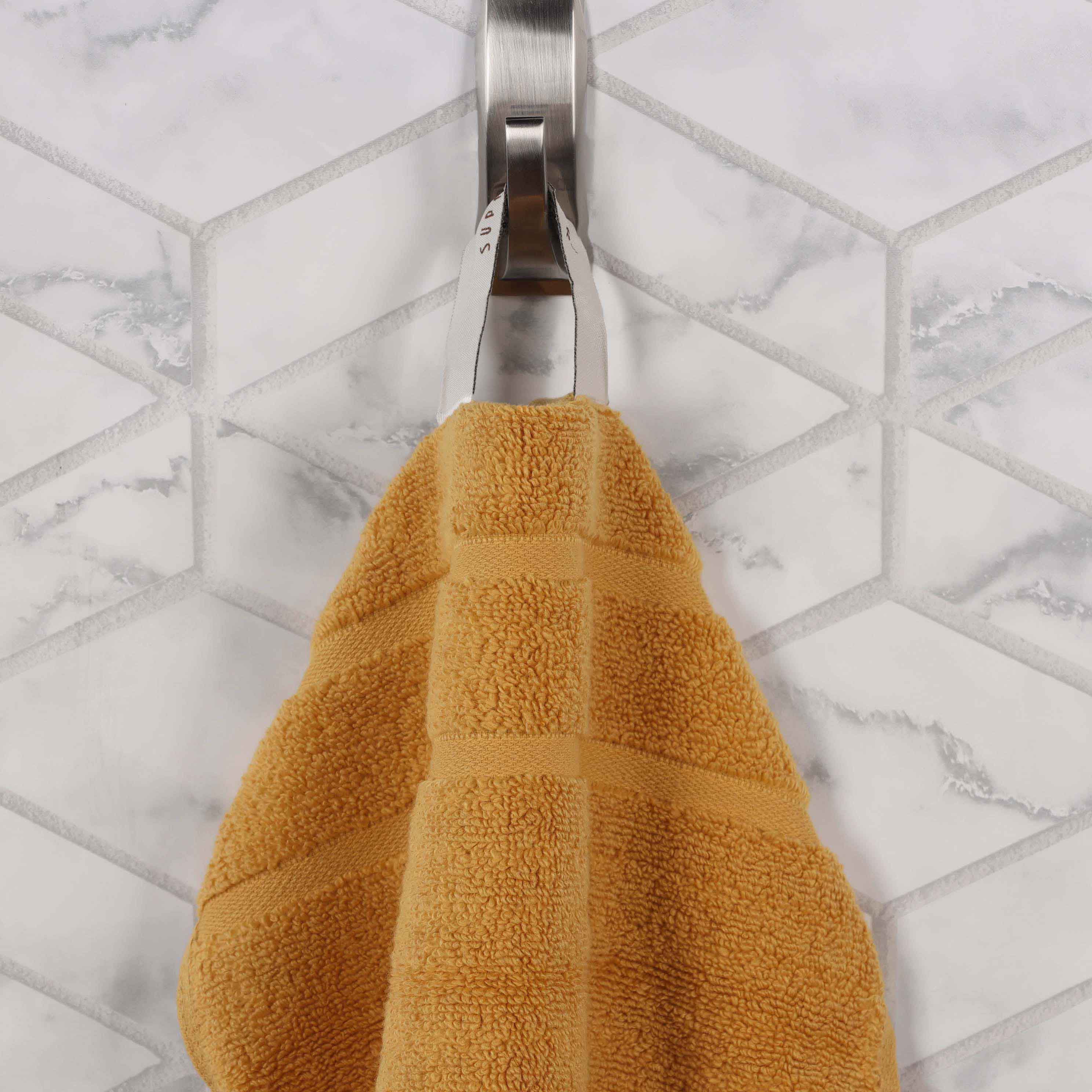 Zero Twist Cotton Waffle Honeycomb Soft Absorbent Hand Towel Set of 6 - Omnigoodsstore