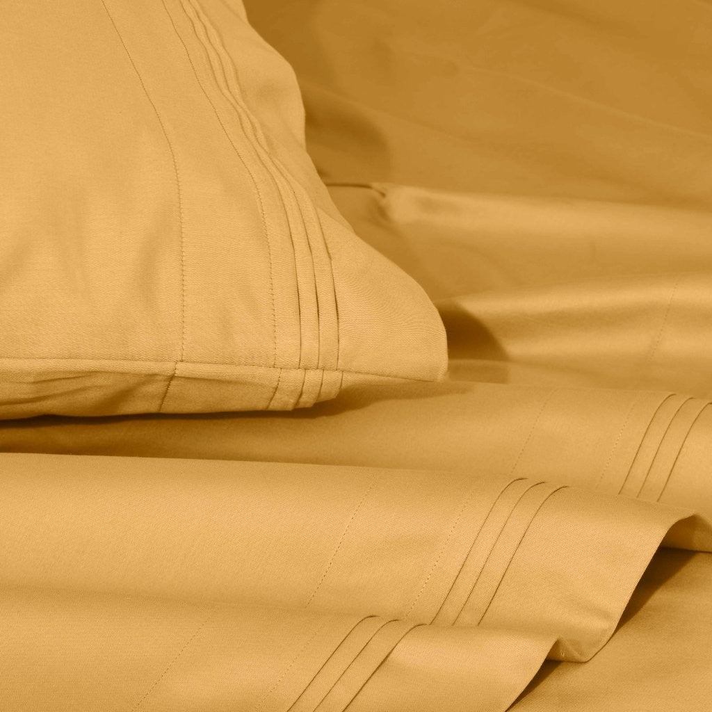 1000 Thread Count Egyptian Cotton Bed Sheet Set Olympic Queen - Omnigoodsstore