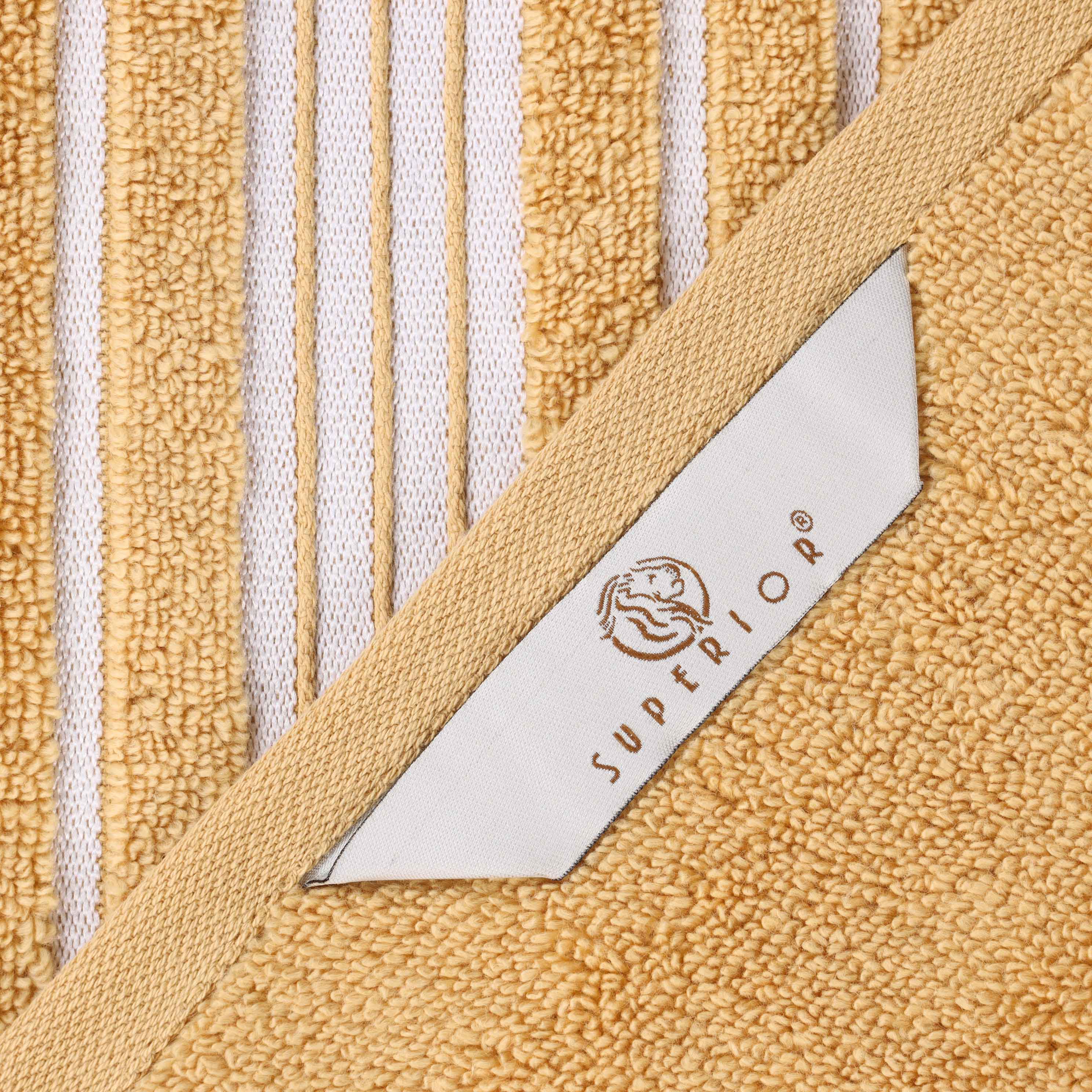 Sadie Zero Twist Cotton Solid and Jacquard Floral Hand Towel Set of 6 - Omnigoodsstore