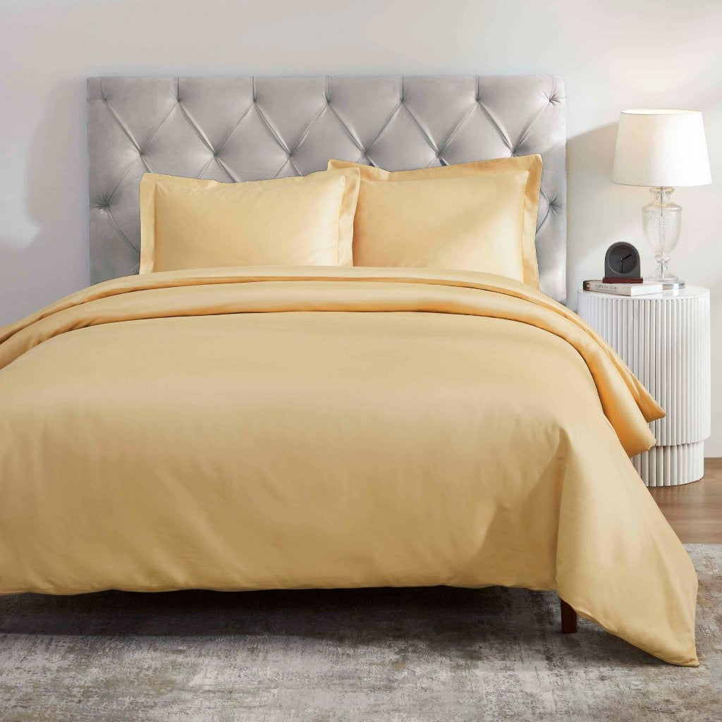 1200 Thread Count Egyptian Solid Cotton Duvet Cover Set - Omnigoodsstore