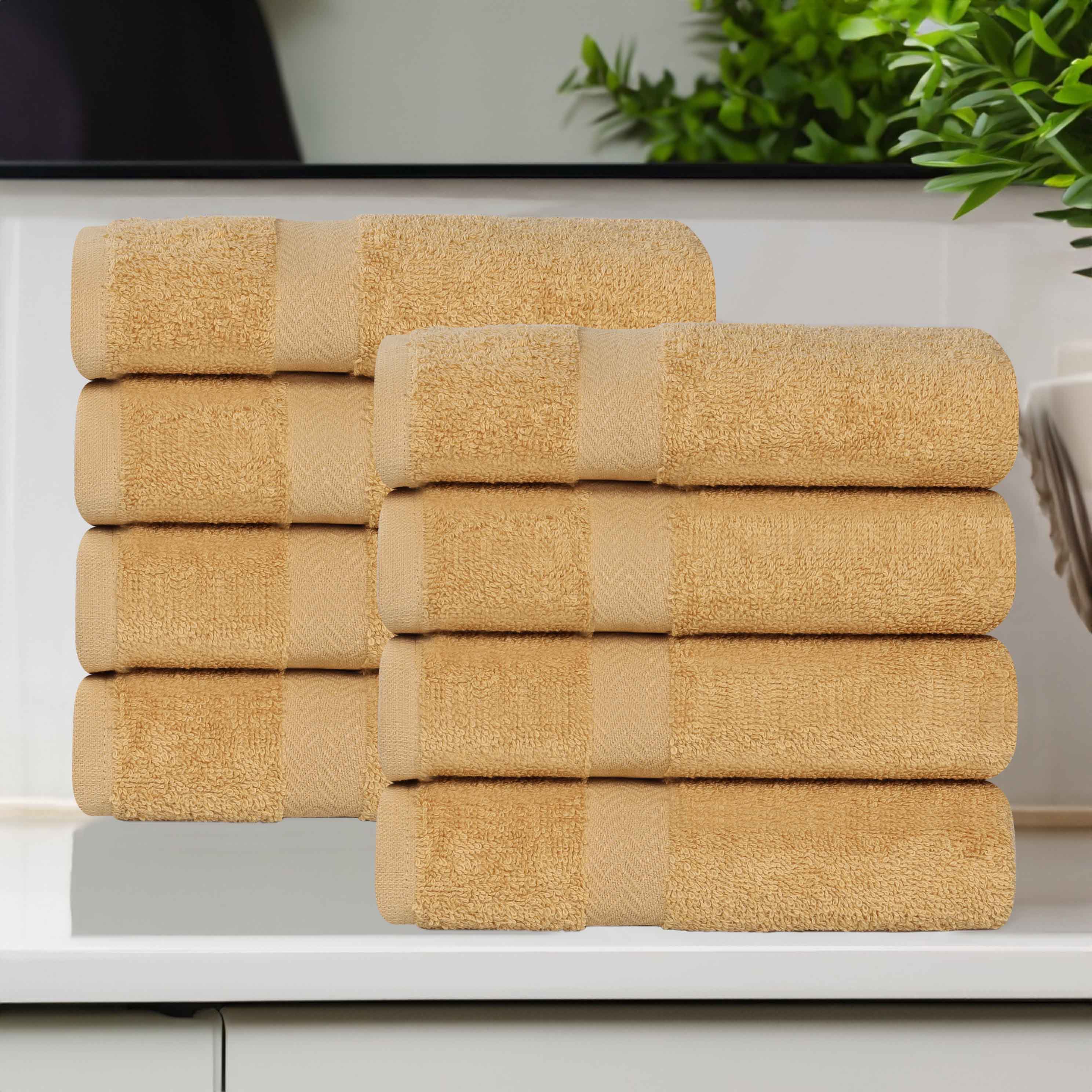 Franklin Cotton Eco Friendly 8 Piece Hand Towel Set - Omnigoodsstore