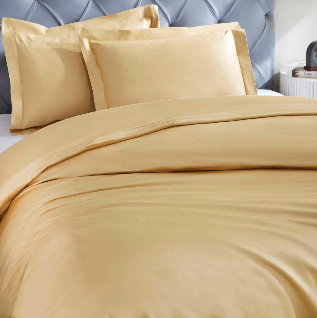 1200 Thread Count Egyptian Solid Cotton Duvet Cover Set - Omnigoodsstore
