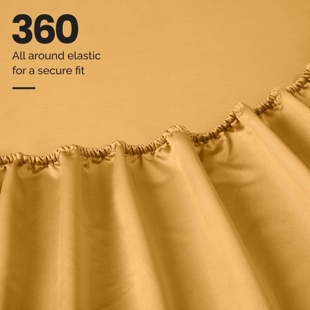 1000 Thread Count Egyptian Cotton Bed Sheet Set Olympic Queen - Omnigoodsstore