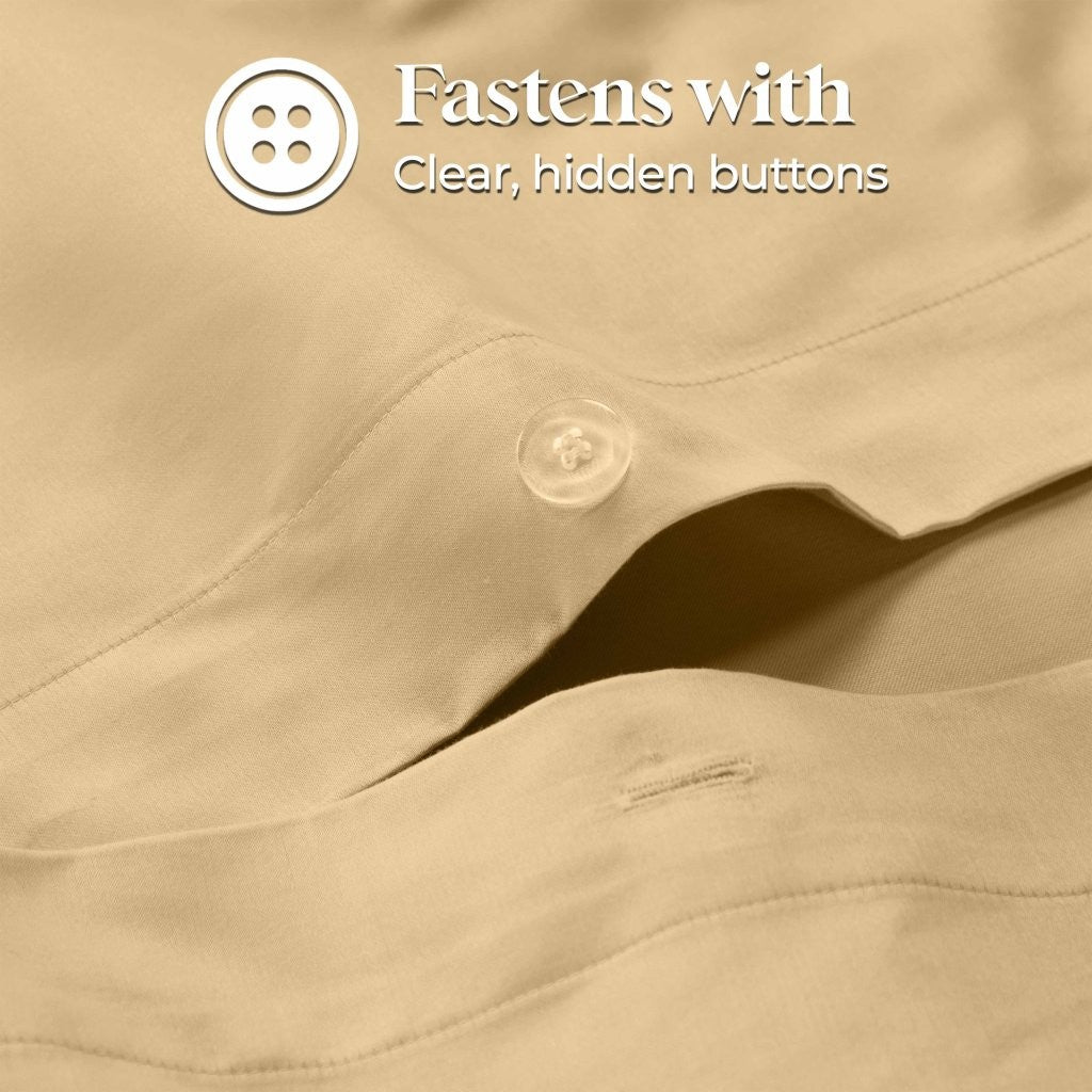 1200 Thread Count Egyptian Solid Cotton Duvet Cover Set - Omnigoodsstore