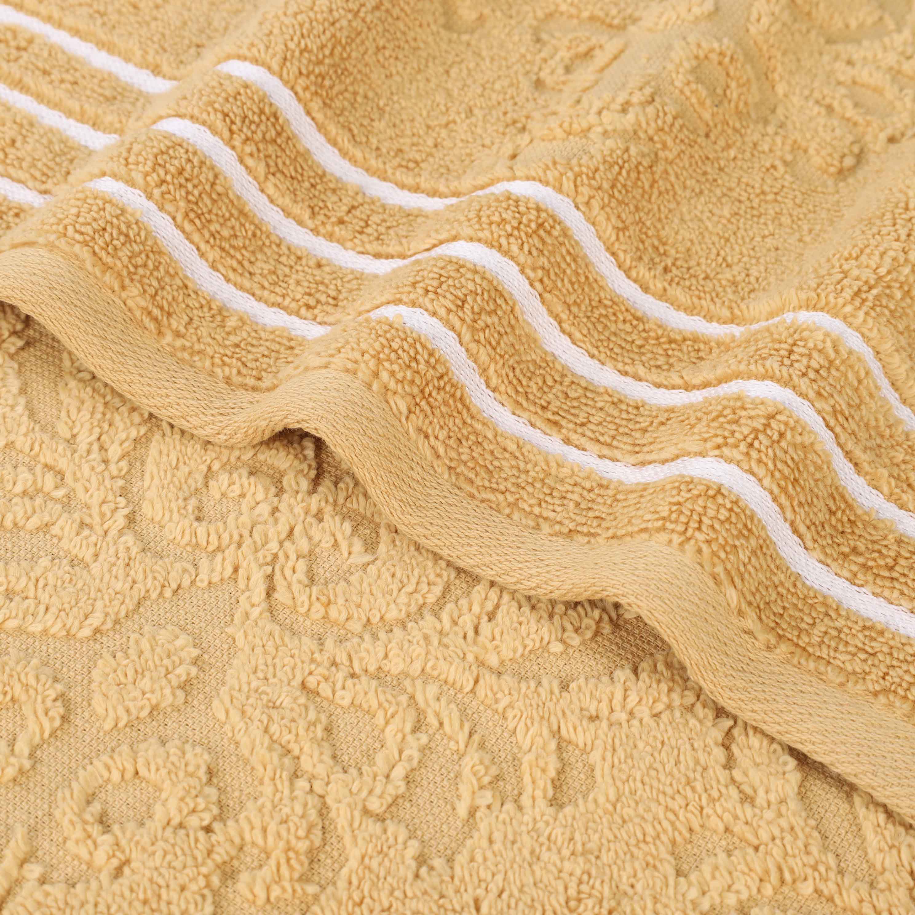 Sadie Zero Twist Cotton Solid and Jacquard Floral Face Towel Set of 12 - Omnigoodsstore