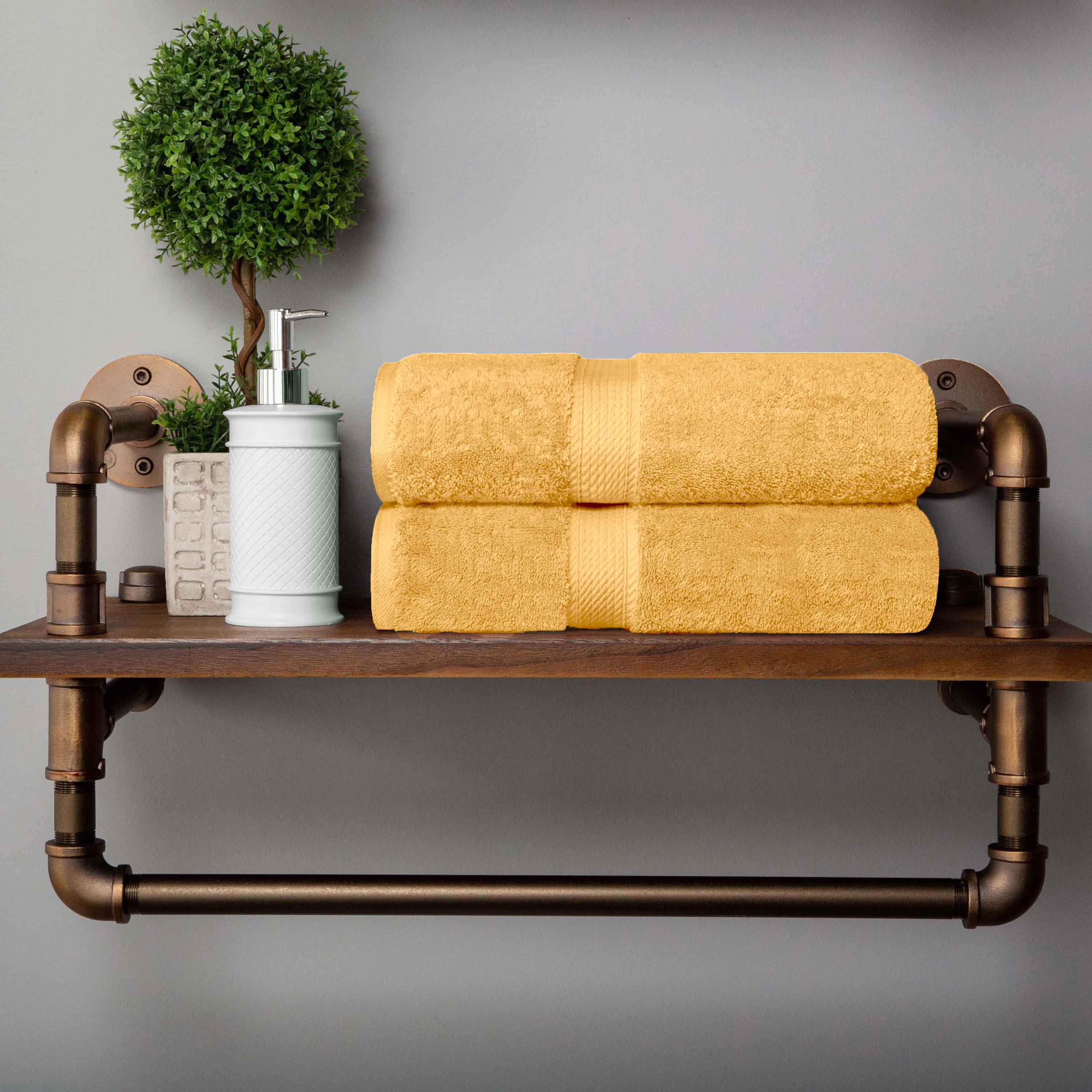 Madison Egyptian Cotton Pile 2 Piece Bath Towel Set - Omnigoodsstore