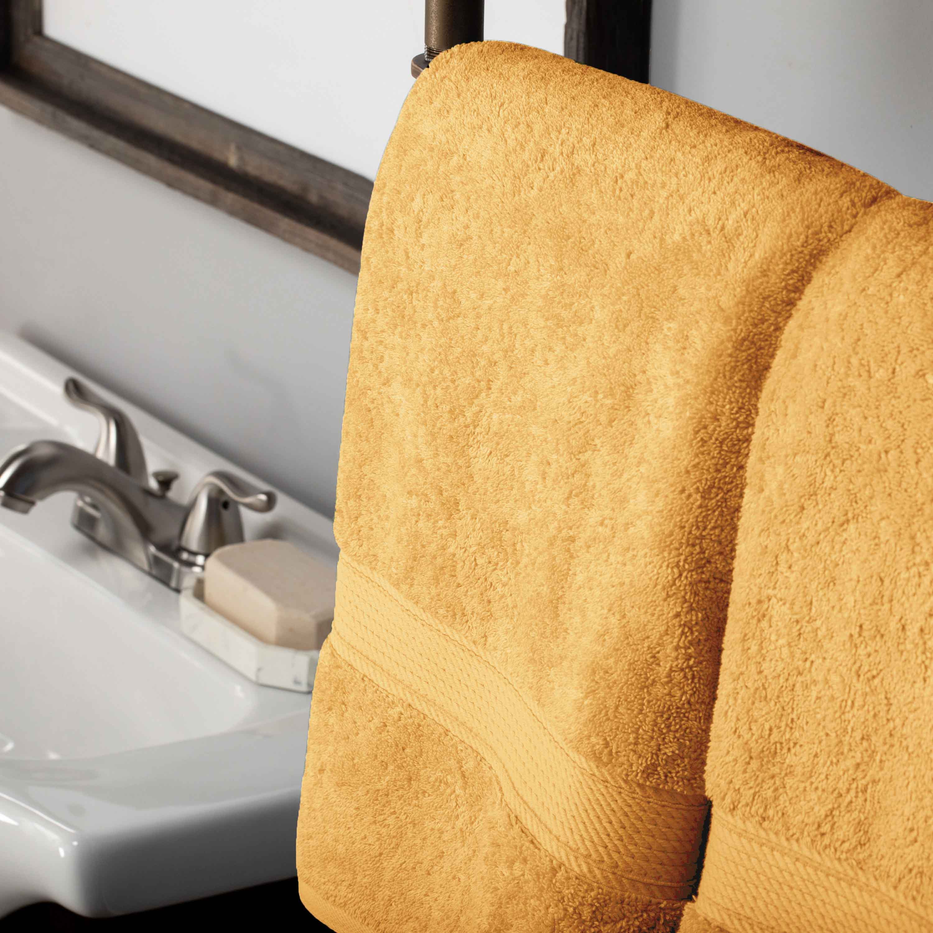 Egyptian Cotton Pile Plush Heavyweight Soft 2 Piece Bath Towel Set - Omnigoodsstore