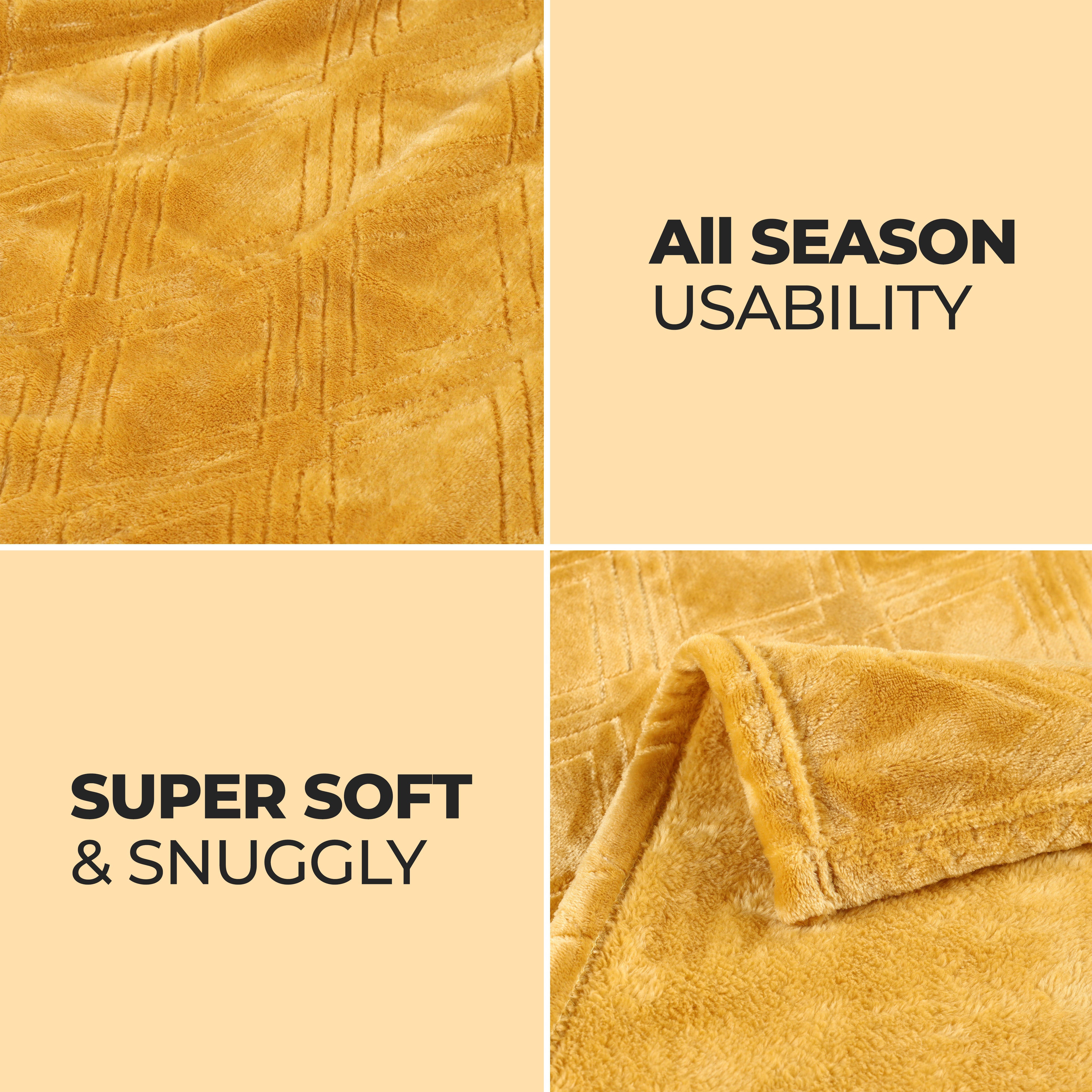 Alaska Diamond Plush Fleece Ultra-Soft Blanket - Omnigoodsstore