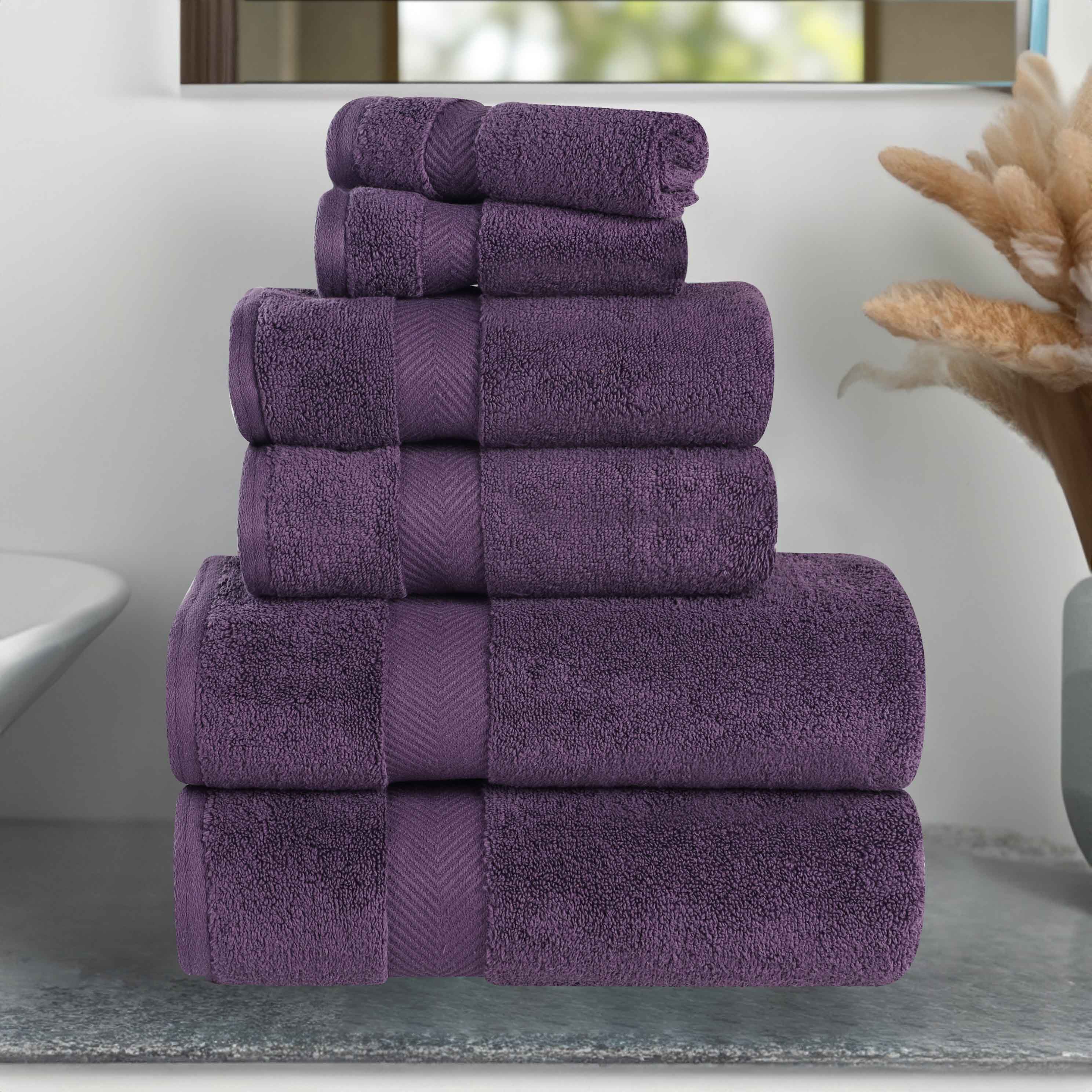 Zurich Cotton Zero Twist 6 Piece Towel Set - Omnigoodsstore