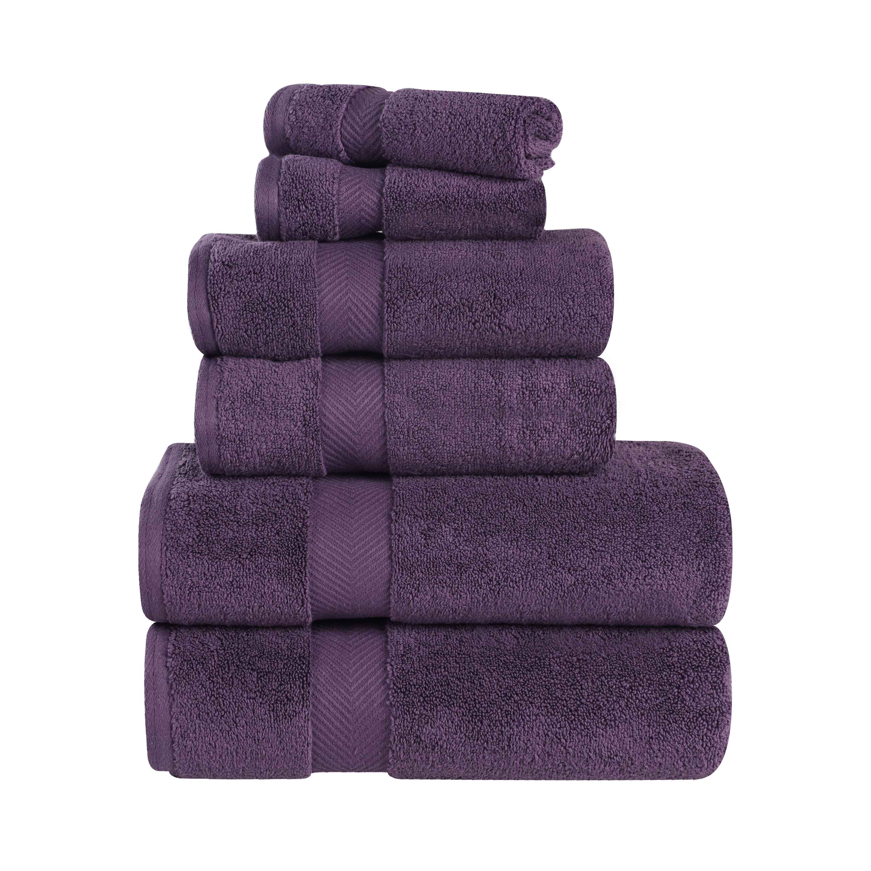 Zurich Cotton Zero Twist 6 Piece Towel Set - Omnigoodsstore