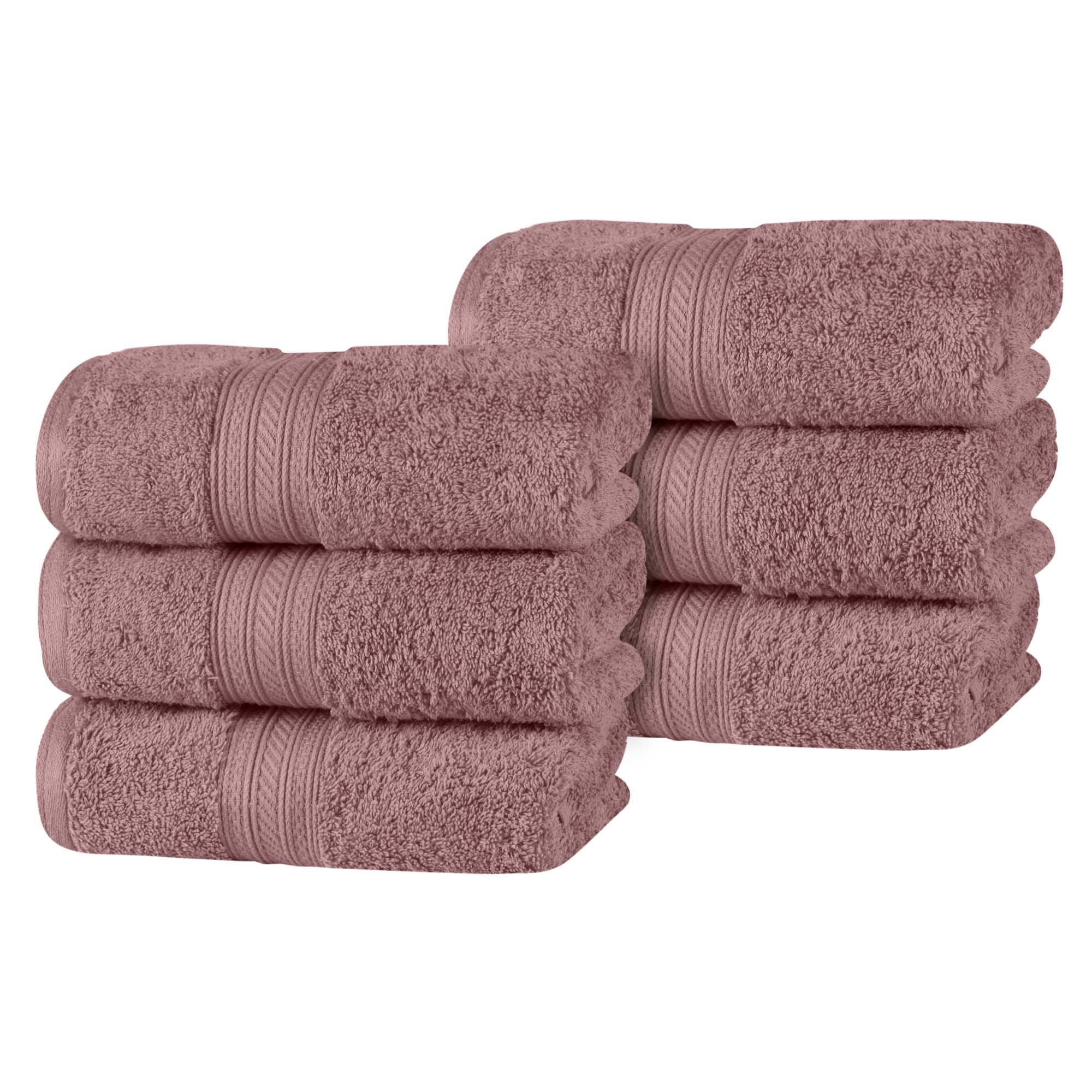 Atlas Cotton Plush Absorbent Heavyweight Luxury Hand Towel Set of 6 - Omnigoodsstore