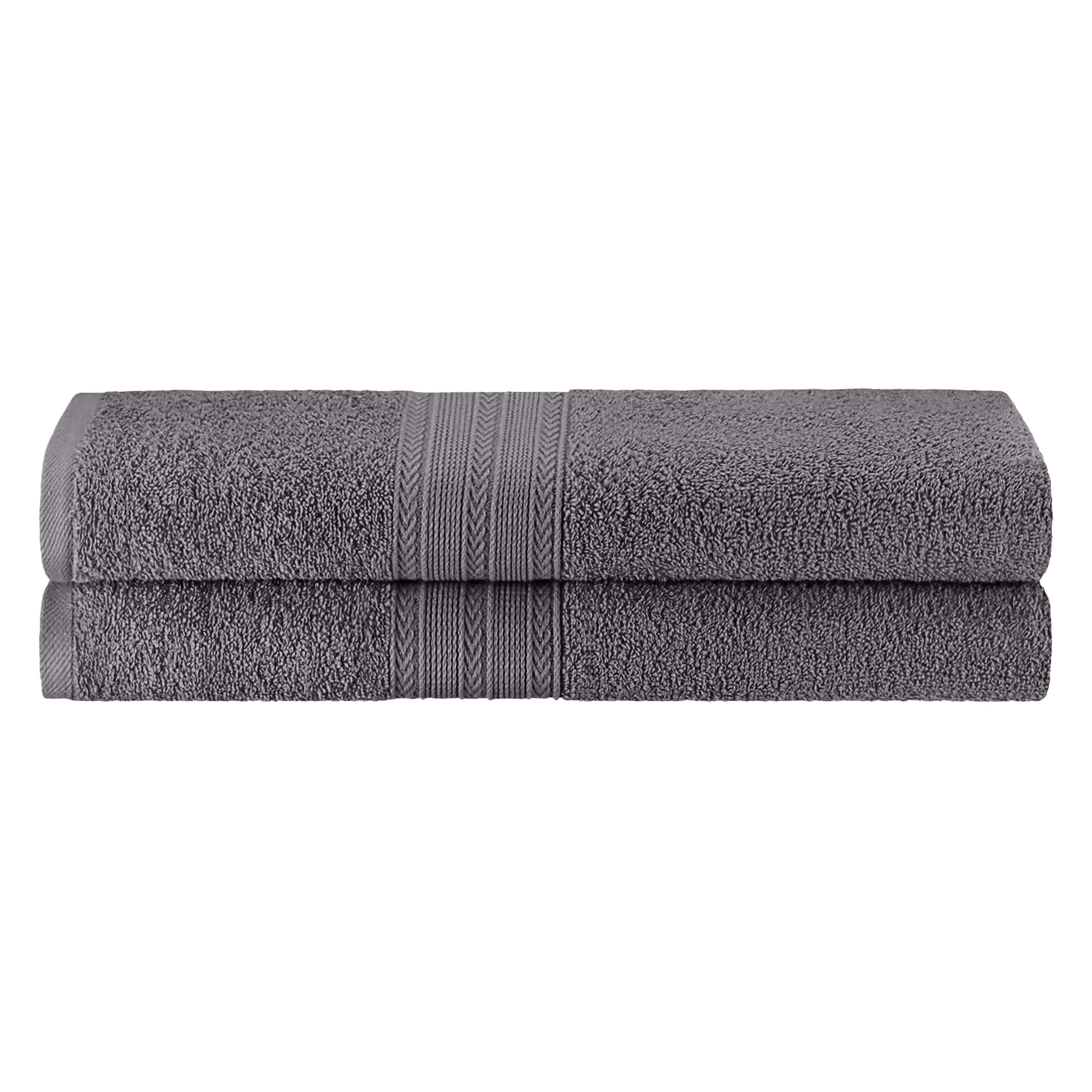 Cotton Eco Friendly 2 Piece Solid Bath Sheet Towel Set - Omnigoodsstore