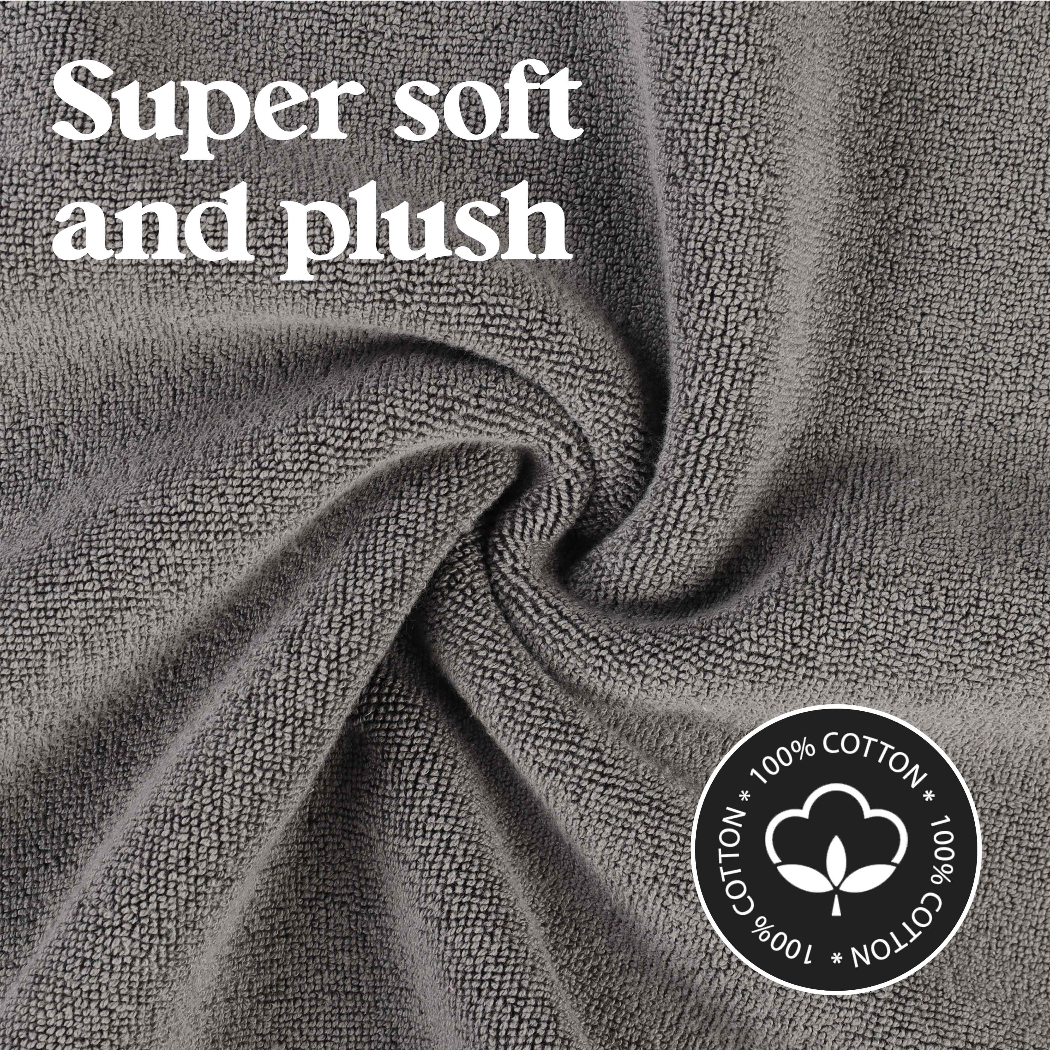 Leo Cotton Solid Modern Geometric Border Absorbent Bath Mat, Set of 2 - Omnigoodsstore