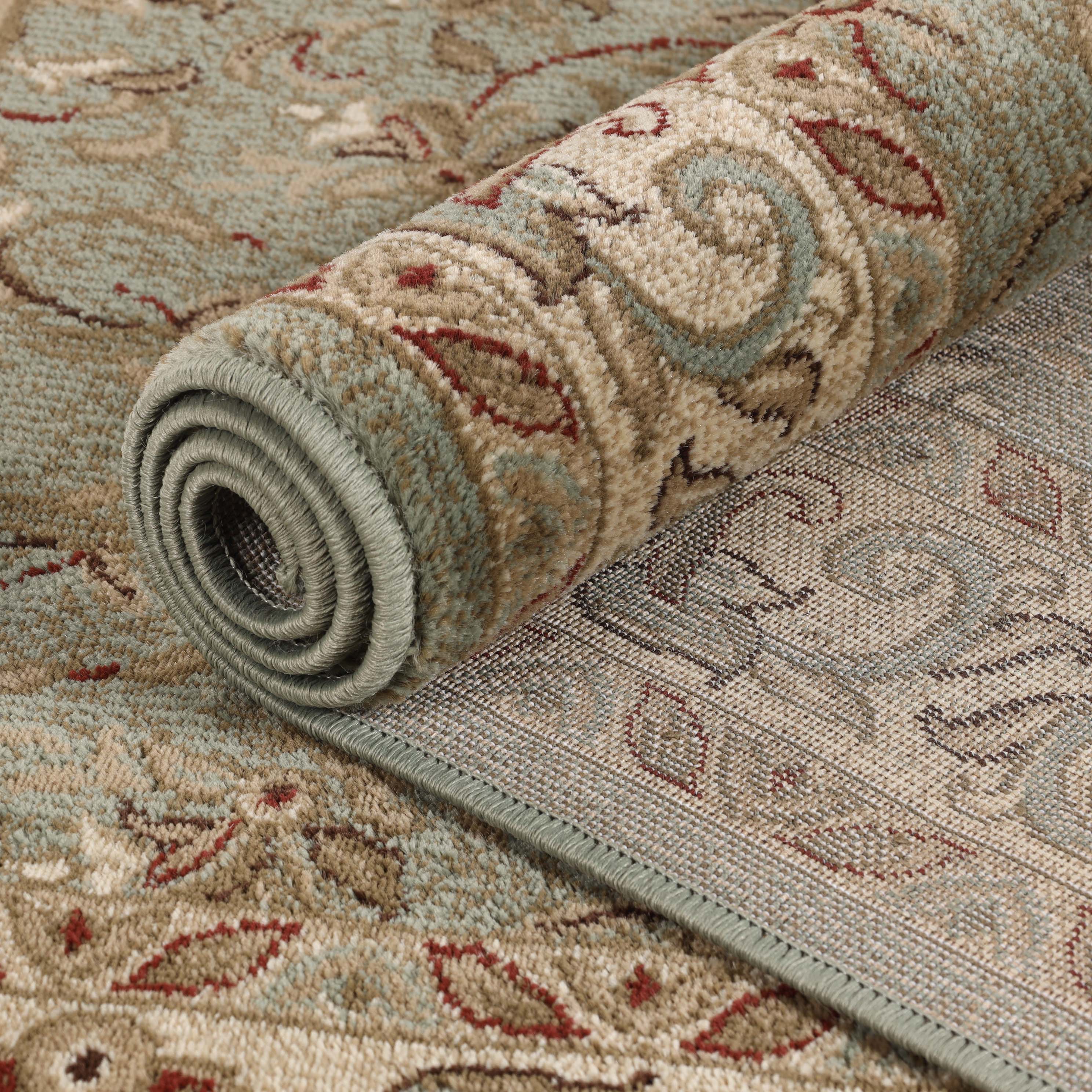 Heritage Traditional Floral Scroll Indoor Area Rug Or Runner Rug - Omnigoodsstore