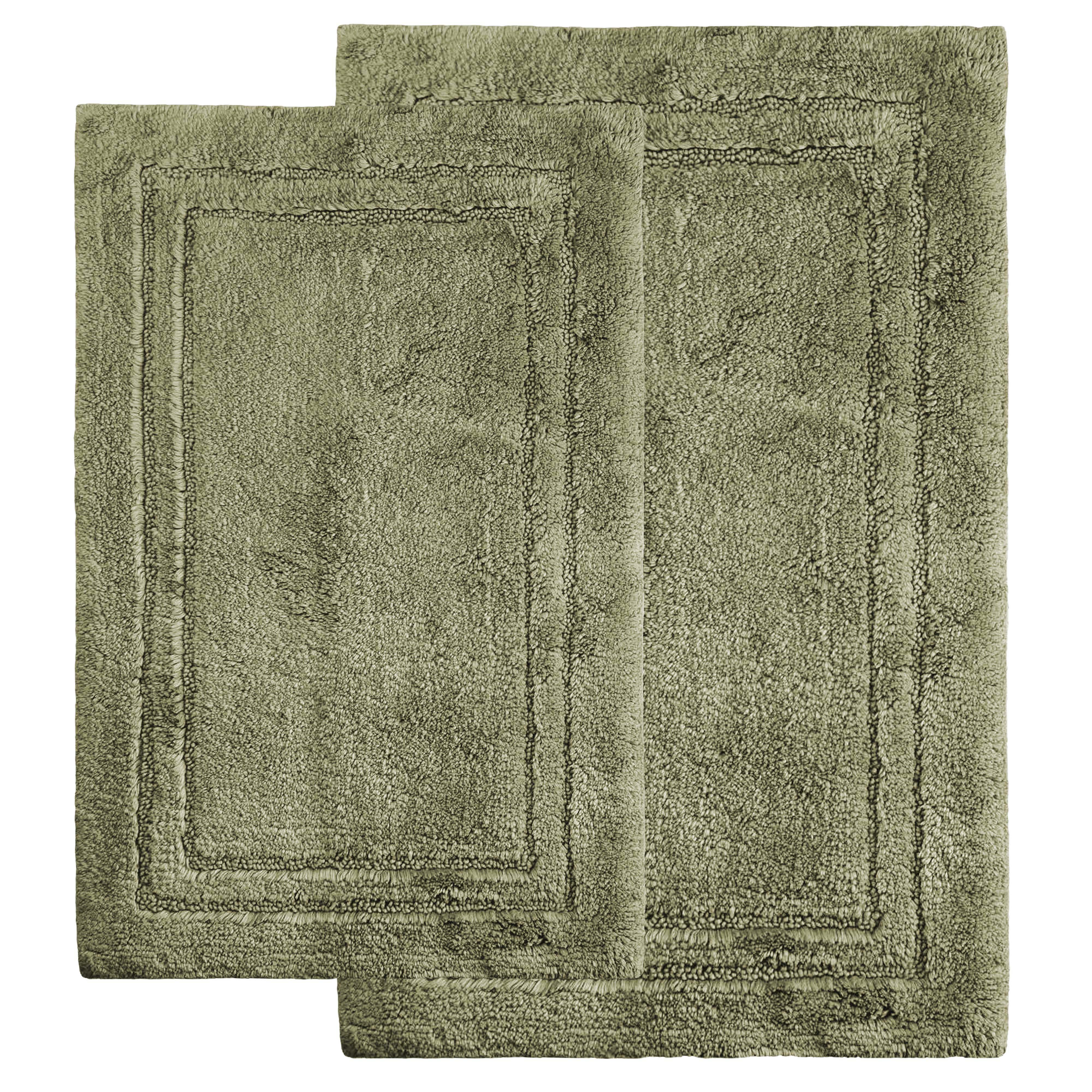 Cotton Non Slip 2 Piece Bath Rug Set - Omnigoodsstore