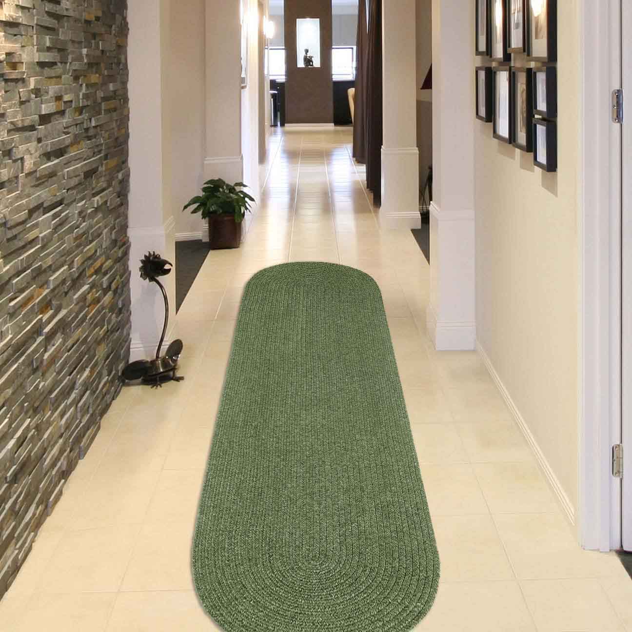 Classic Braided Area Rug Indoor Outdoor Rugs Oval - Omnigoodsstore