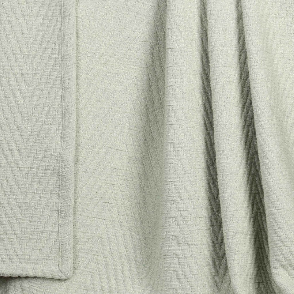 Aswan Cotton Medium Weight Chevron Woven Coverlet - Omnigoodsstore
