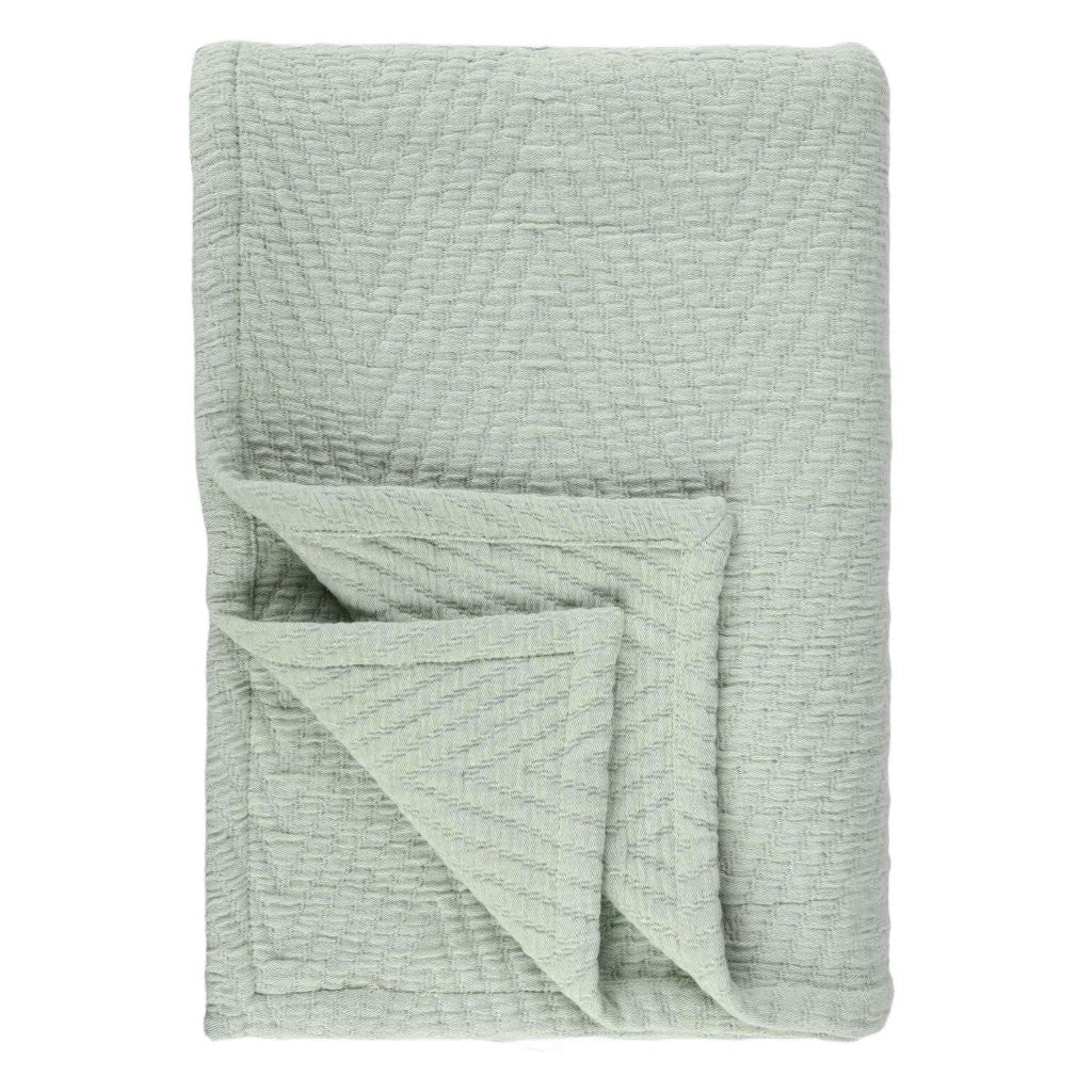 Aswan Cotton Medium Weight Chevron Woven Coverlet - Omnigoodsstore